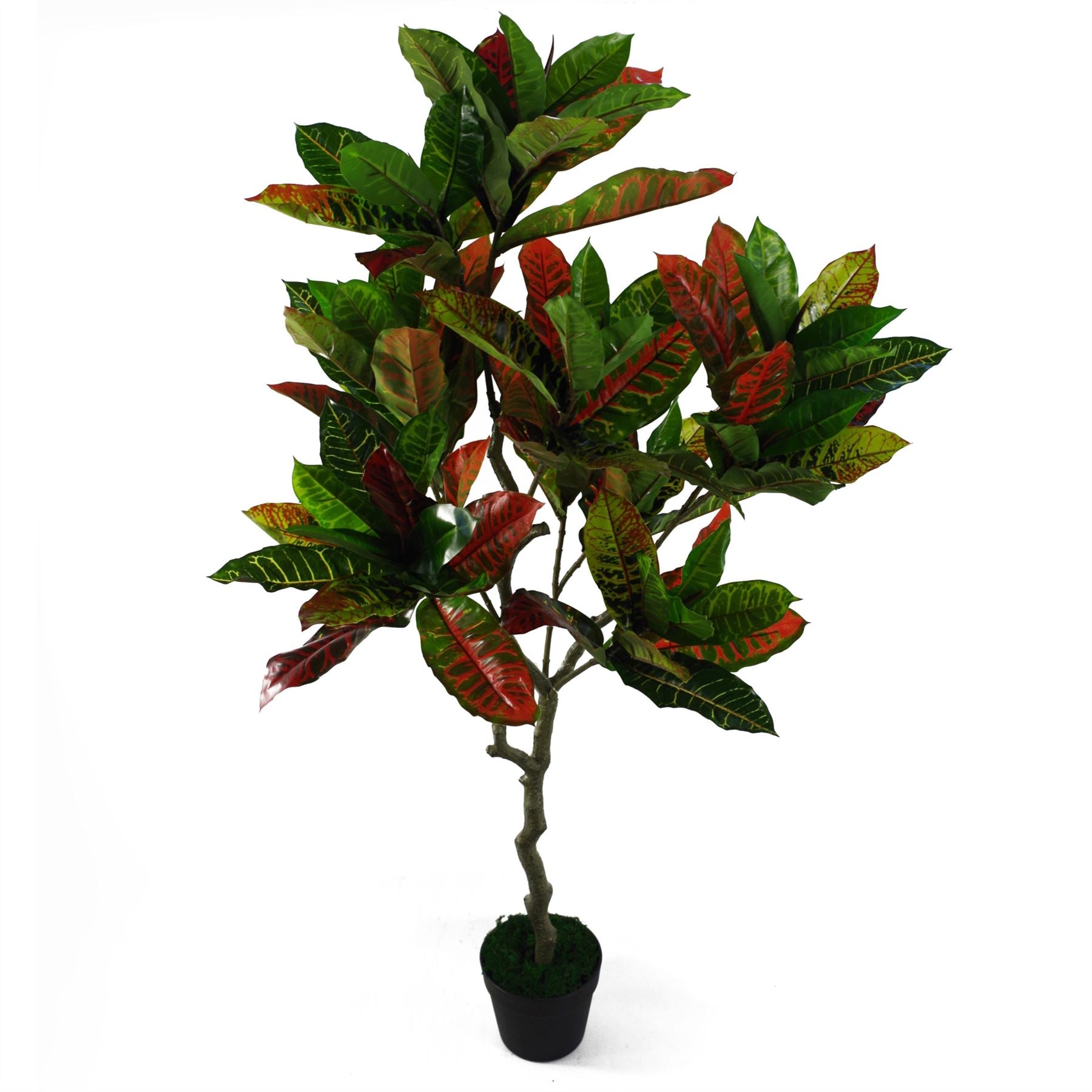 130cm Artificial Codiaeum Variegatum Multicoloured House Plant