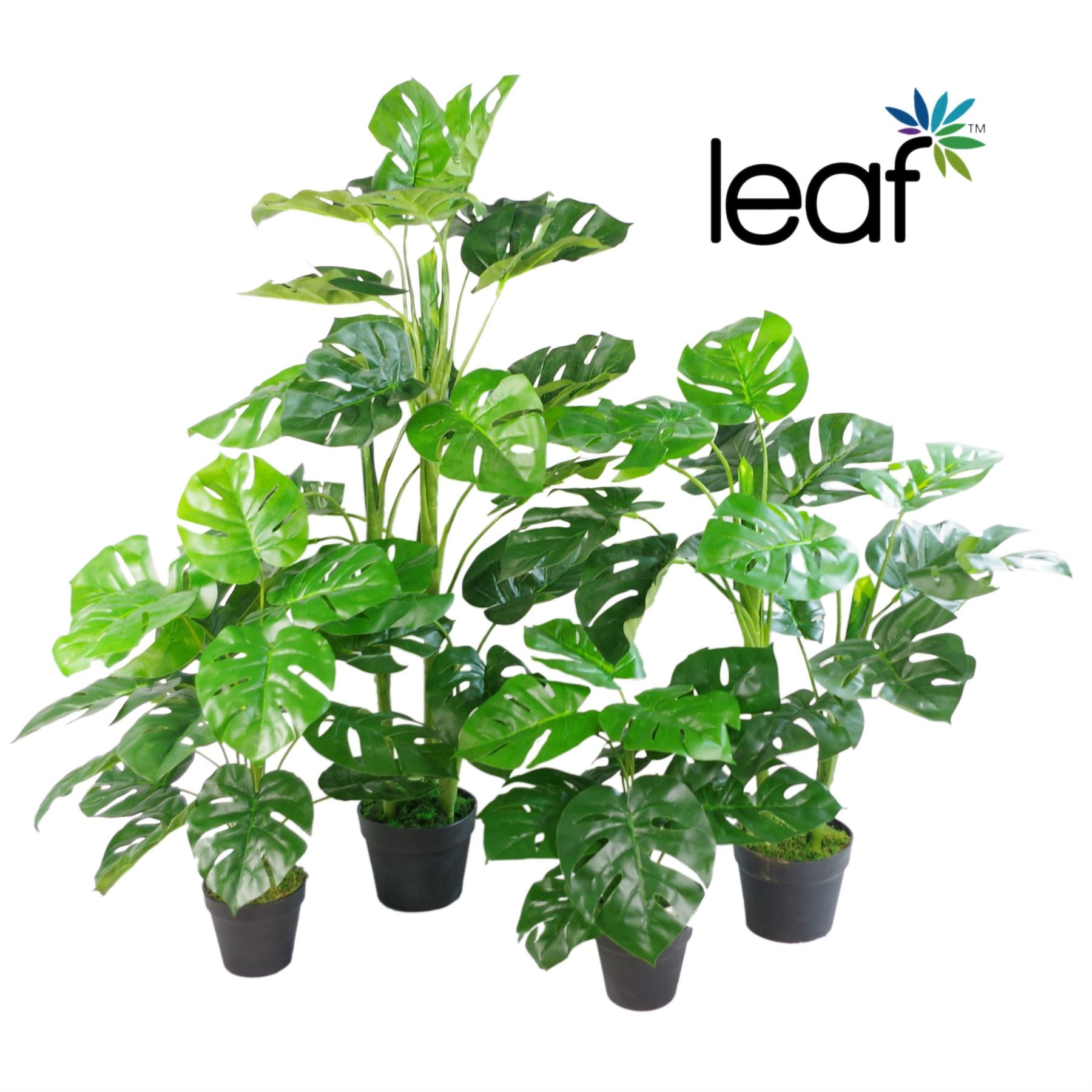 Leaf Artificial Monstera Plant 100cm Realistic Potted Houseplant