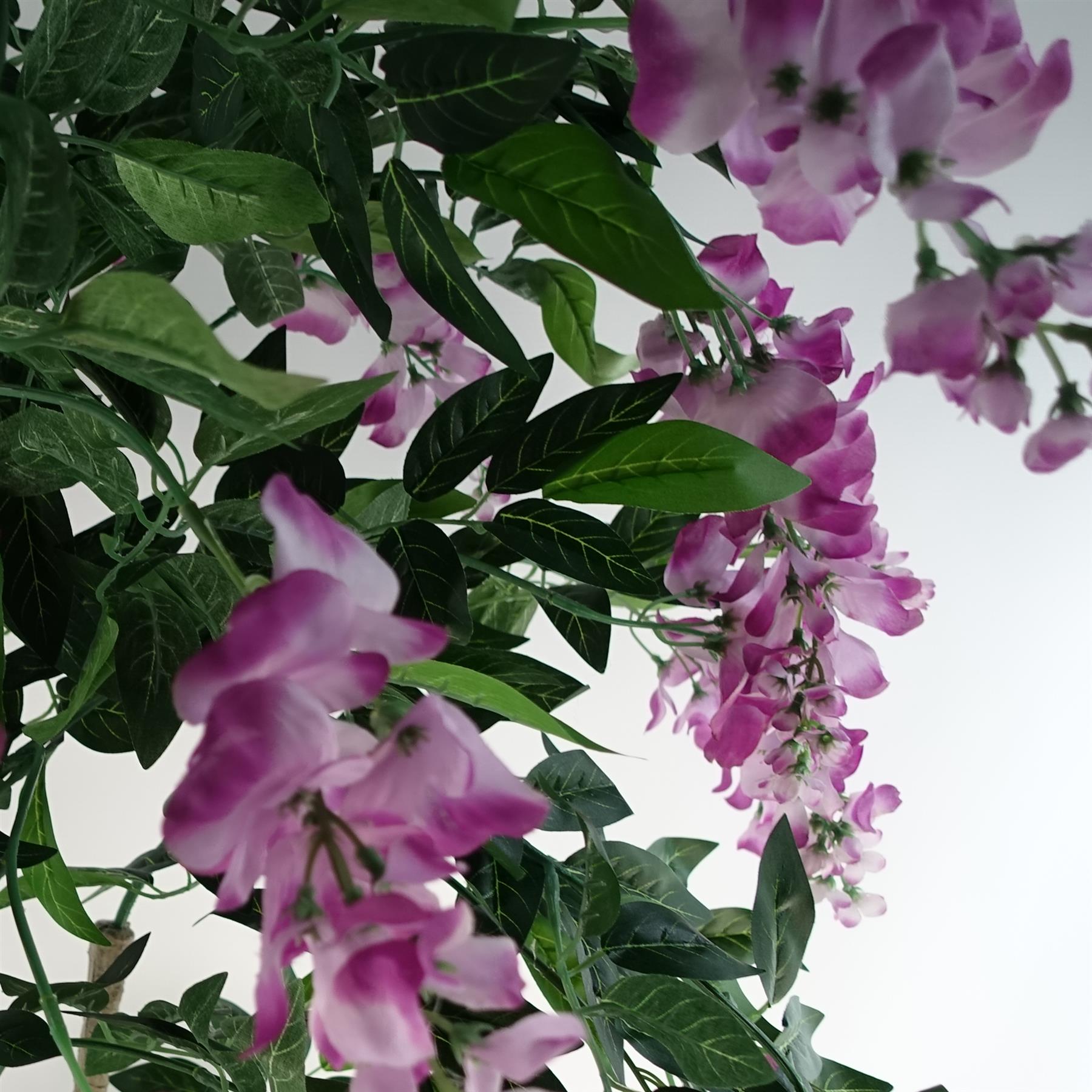150cm Artificial Light Pink Wisteria Tree, Realistic Potted Faux Plant