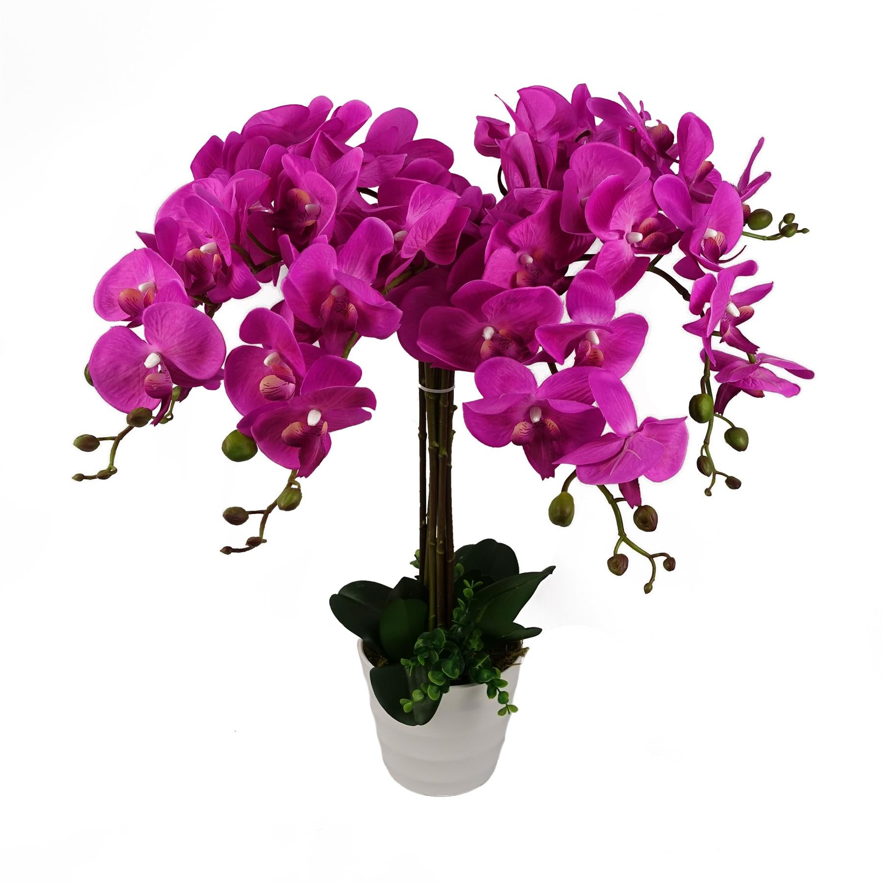 Leaf 85cm Artificial Deluxe XL Orchid Dark Pink