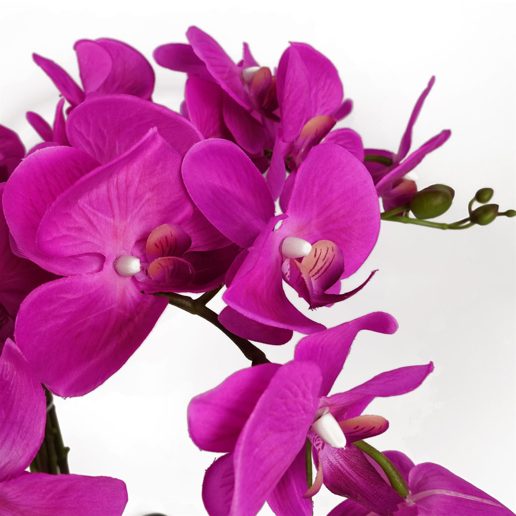 Leaf 85cm Artificial Deluxe XL Orchid Dark Pink