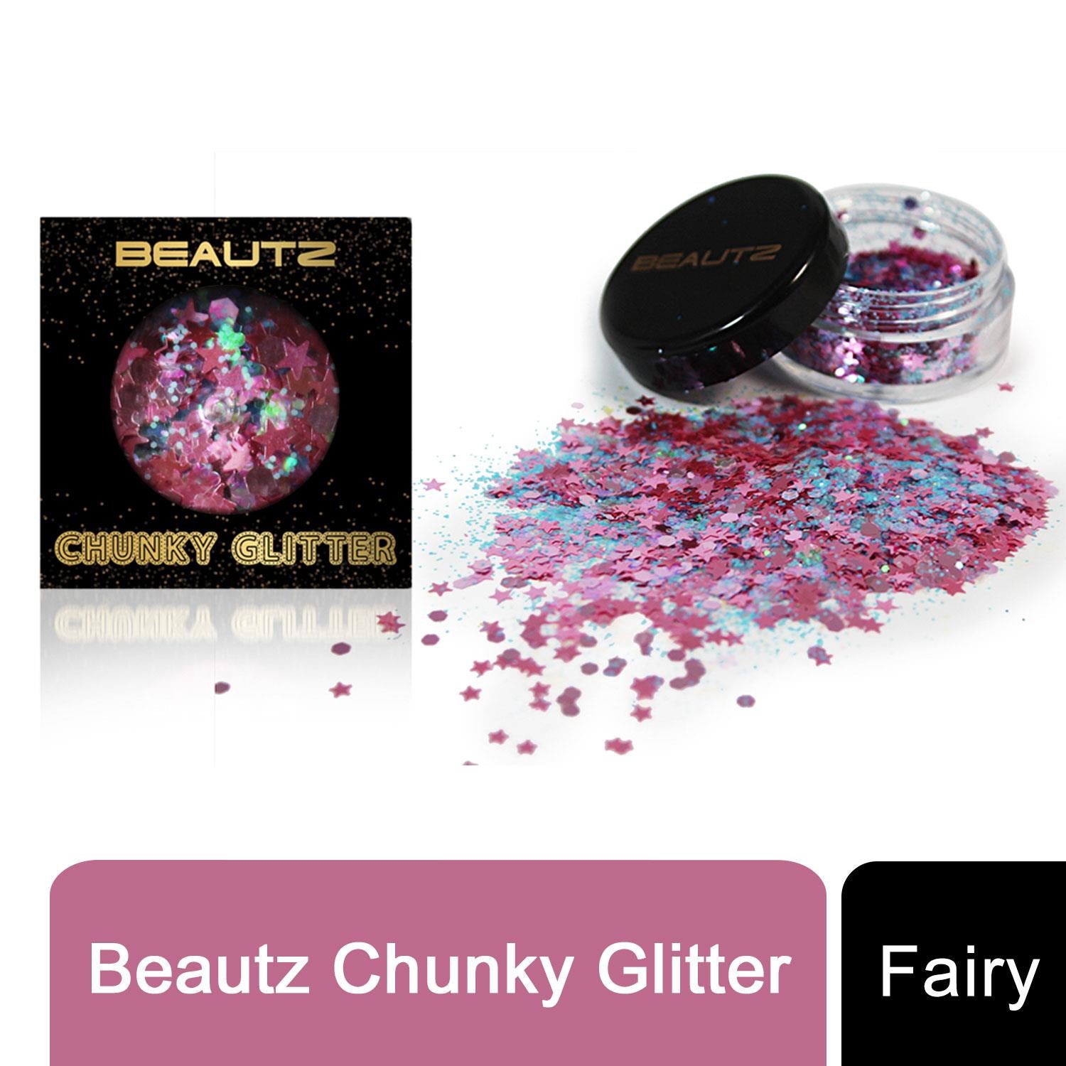 Beautz Fairy Chunky Cosmetic Glitter 10ml Pot 5g