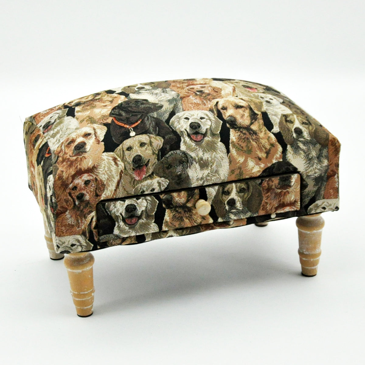 MSL Dogs Footstool with Drawer