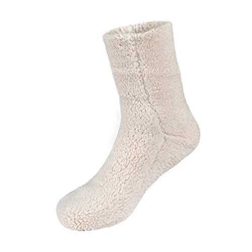 Sleepdown Teddy Fleece Women’s Socks, Soft Fluffy Warm Polyester Socks