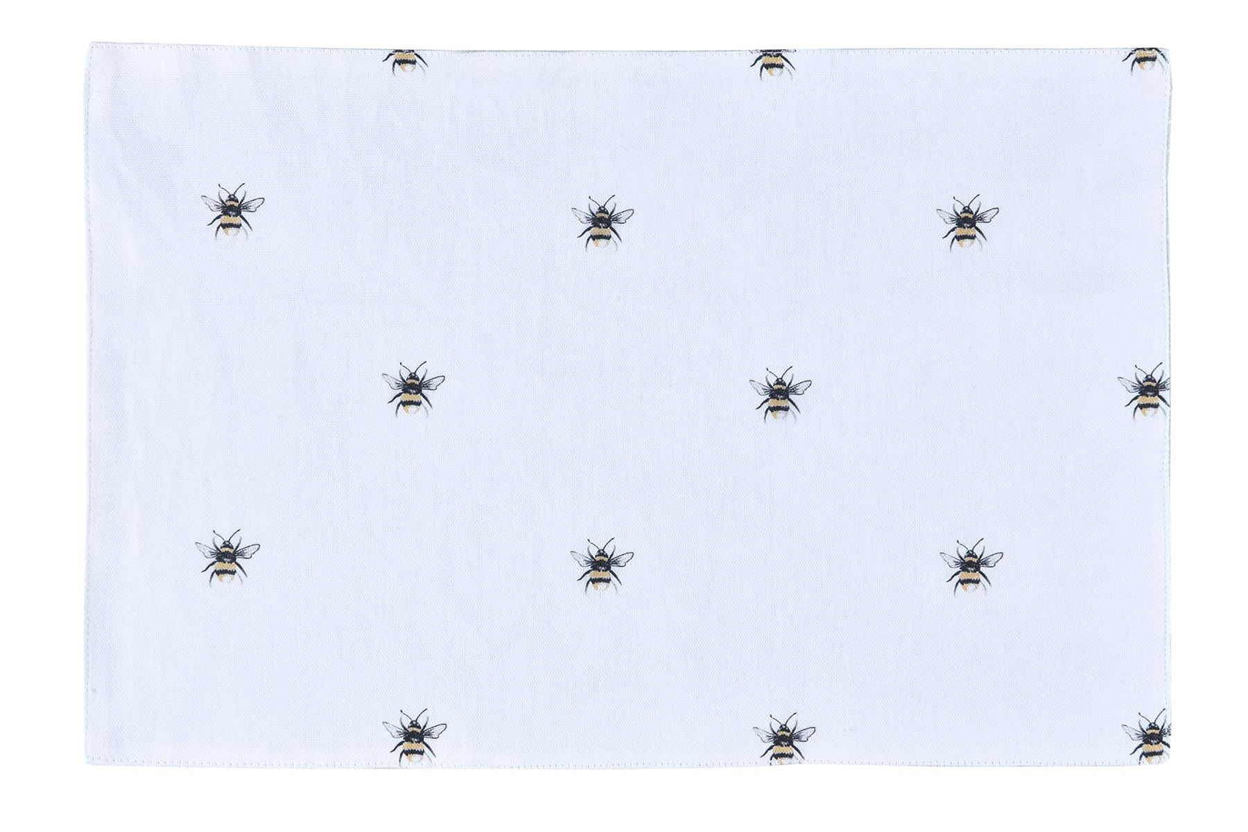 Sleepdown Bumble Bee Set of 4 Printed Cotton Napkins, 41 x 41 cm