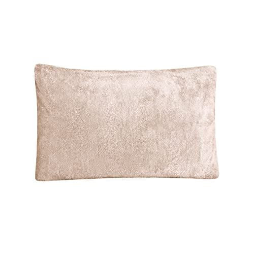 Sleepdown Teddy Fleece Natural Pillowcase Pair 50x75