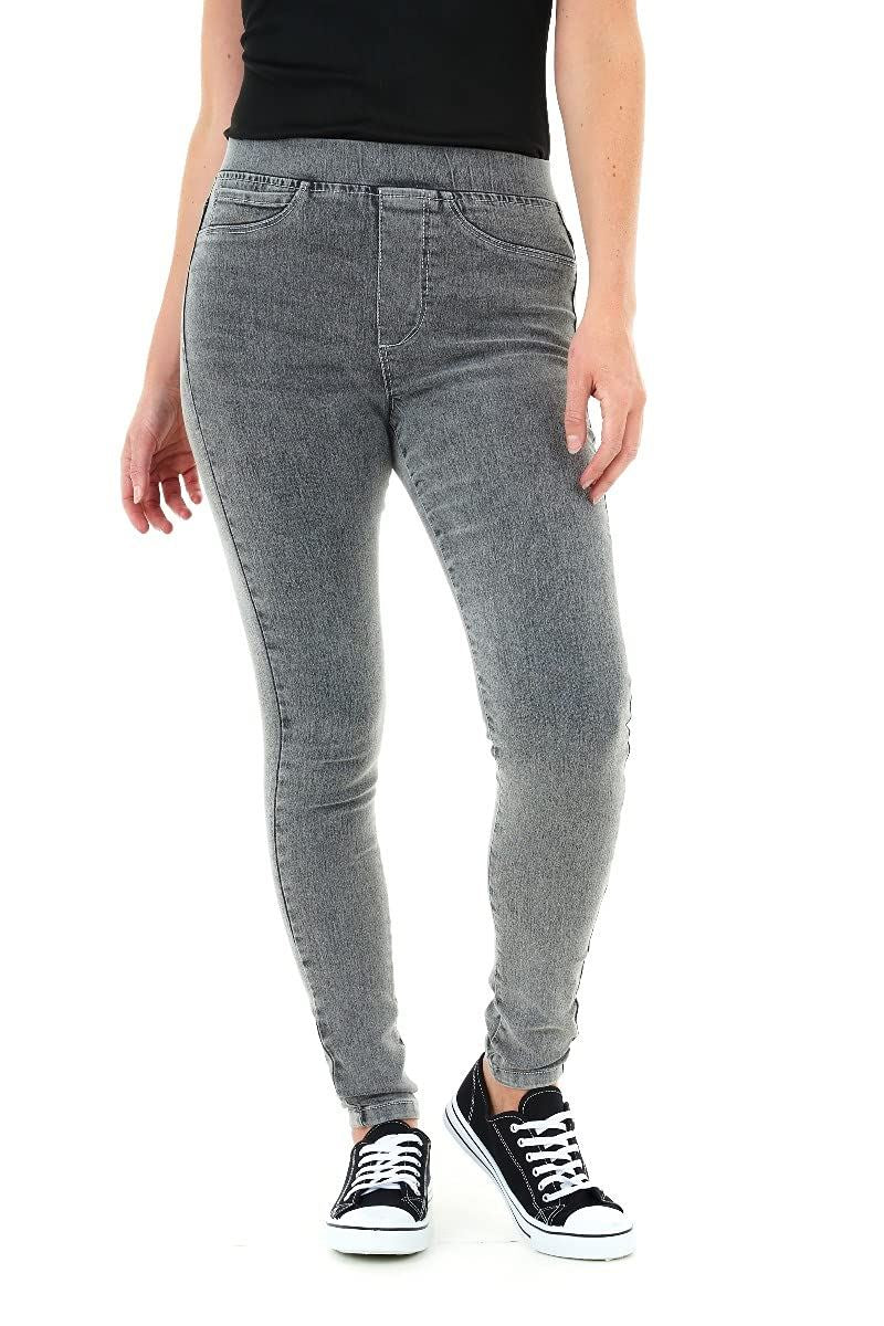 M17 Ladies Acid Black Skinny Fit Denim Jeggings