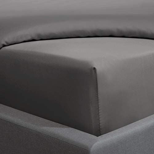 Sleepdown 300 Thread Count 100% Cotton Sateen Fitted Sheet 25cm Depth Anti-Allergy Finest Range