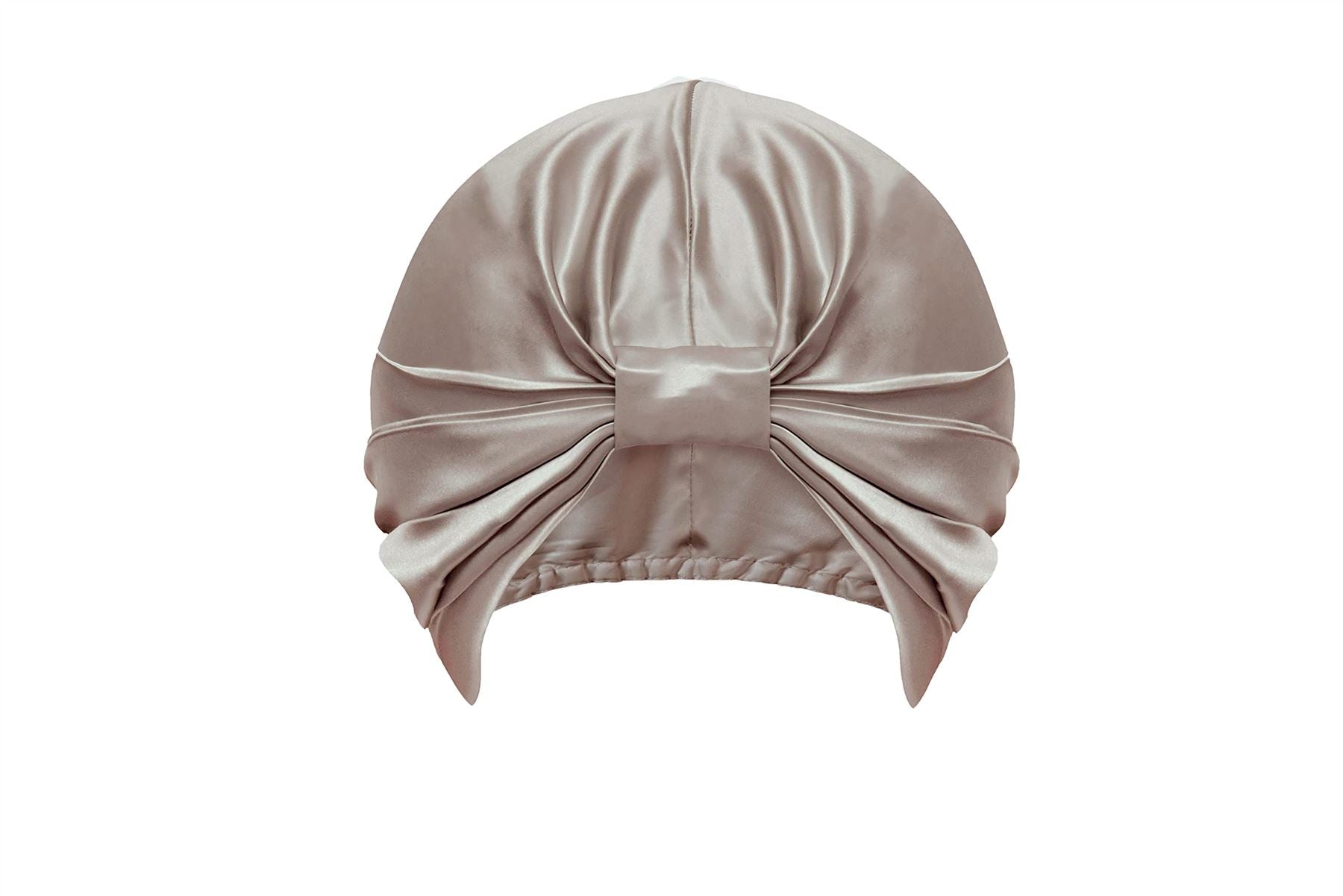 Sleepdown 100% Silk Hair Wrap, 22 Momme, 20cm Diameter, Champagne