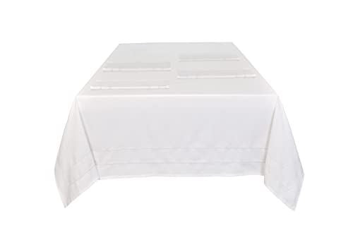 Sleepdown 4 Piece Plain Cotton Half Panama Cloth Napkins Set, 41 x 41 cm