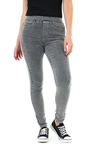 M17 Ladies Skinny Fit Denim Jeggings Acid Black