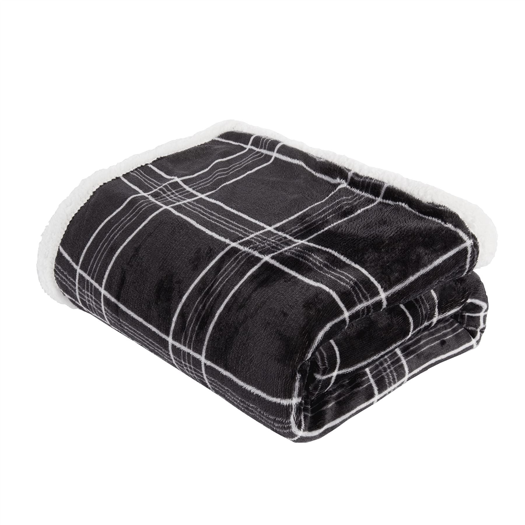 Sleepdown Red Check Printed Fleece Throw 150 x 200 cm