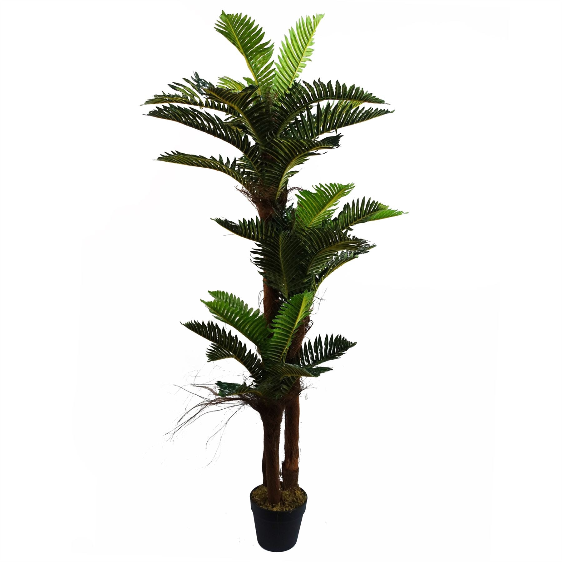 Leaf 150cm Artificial Large Palm Tree with Natural Trunk