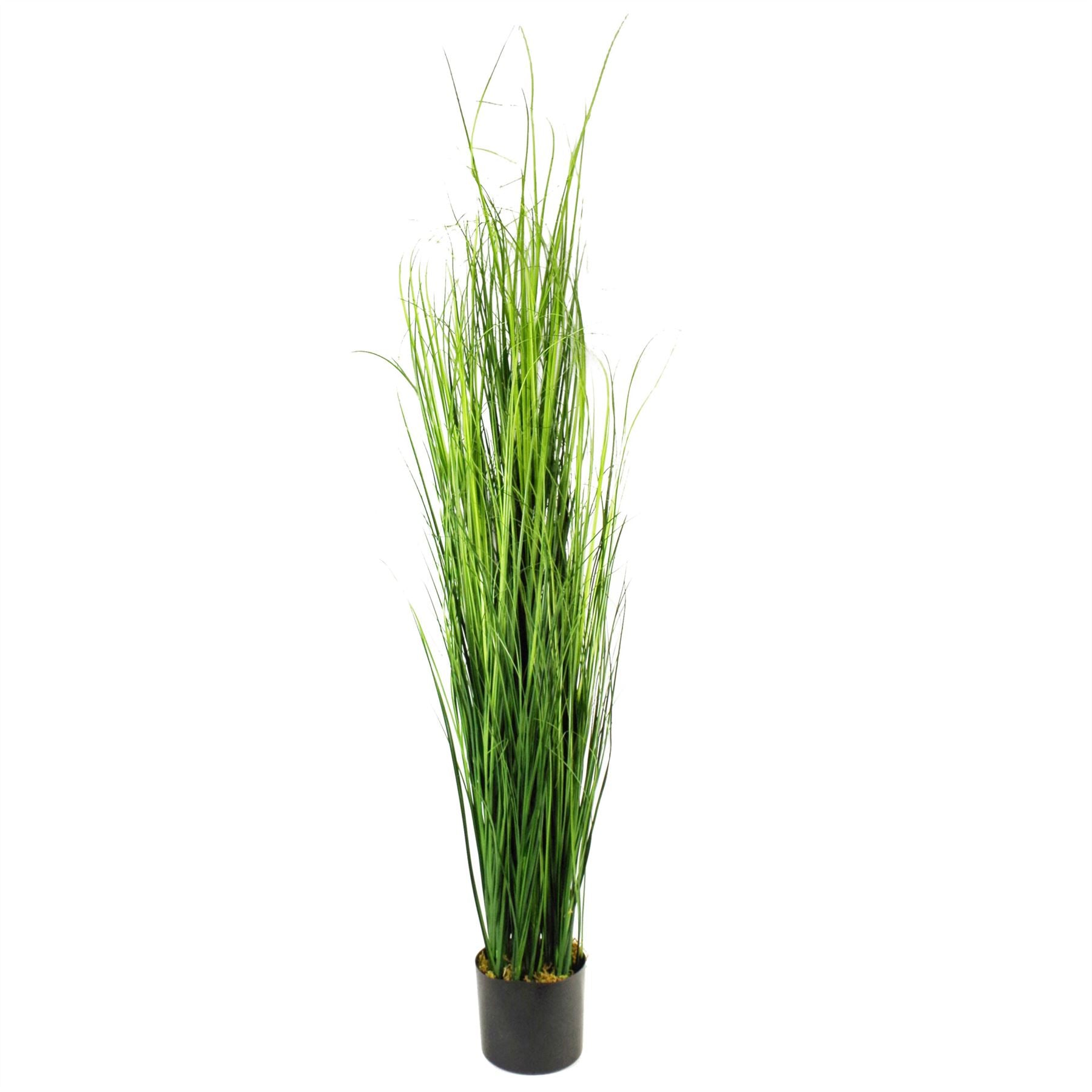 Leaf 130cm Artificial Onion Grass Plant in Plain Plastic Pot, Fully Assembled