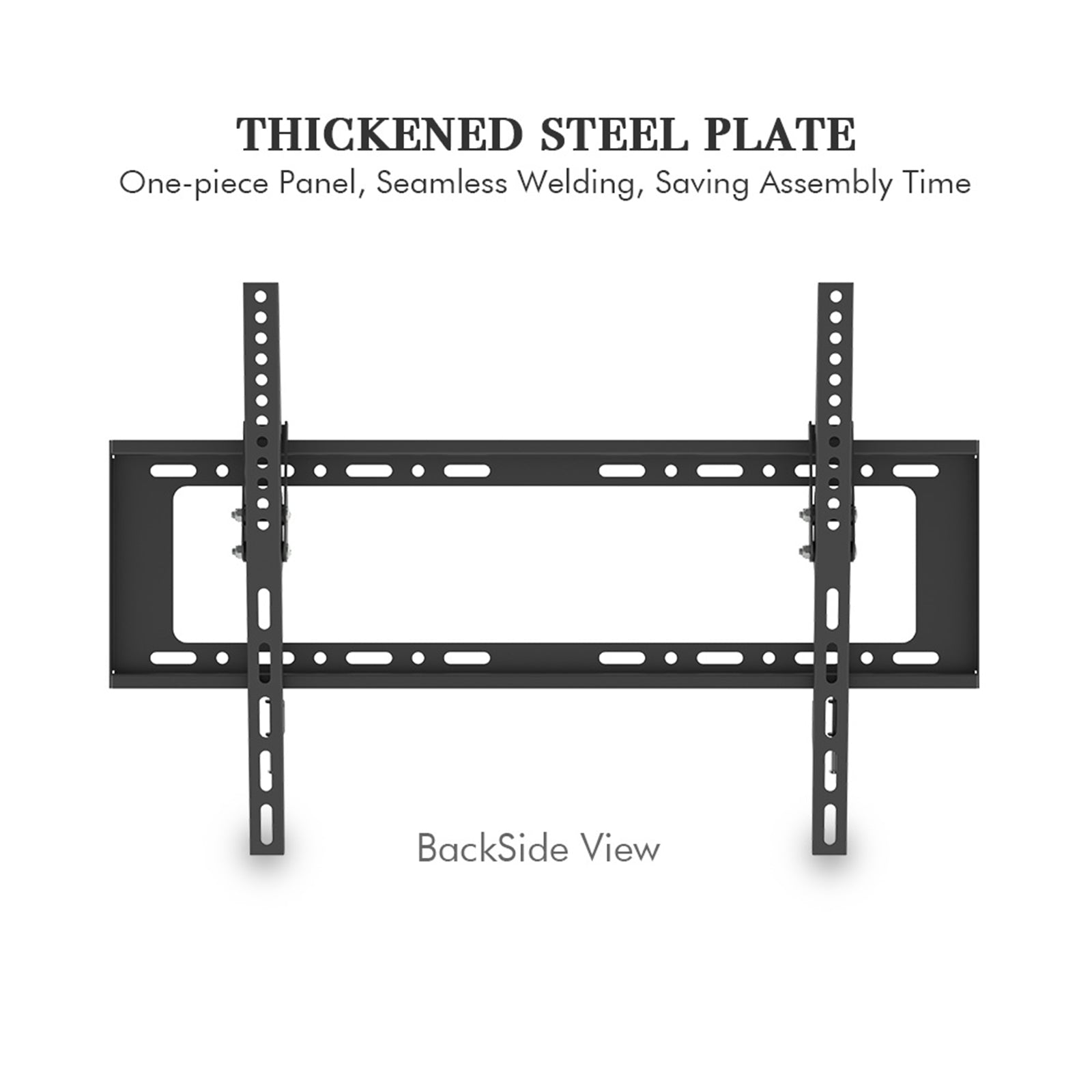 LEADZM 32-70 Inch TV Wall Mount Bracket with Spirit Level, 110 lb Load, Black