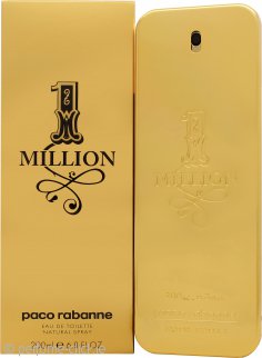 Paco Rabanne 1 Million Eau de Toilette Spray for Men 200ml