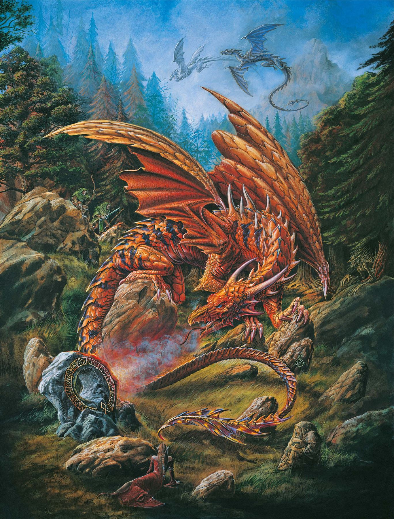 Alchemy Dragons of the Runering 1000 Piece Fantasy Jigsaw Puzzle