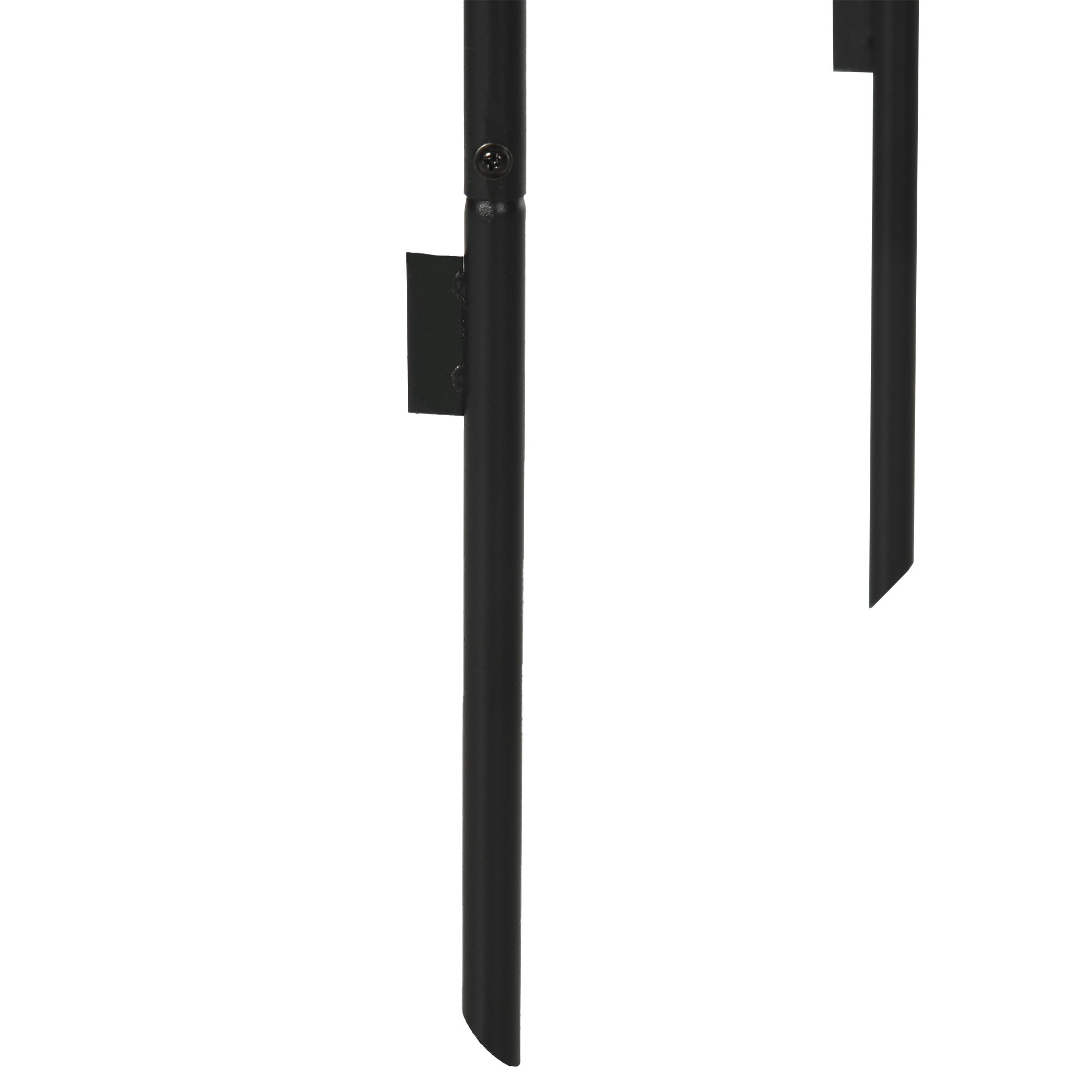 Outsunny Metal Garden Arch Arbor for Climbing Plants, Black