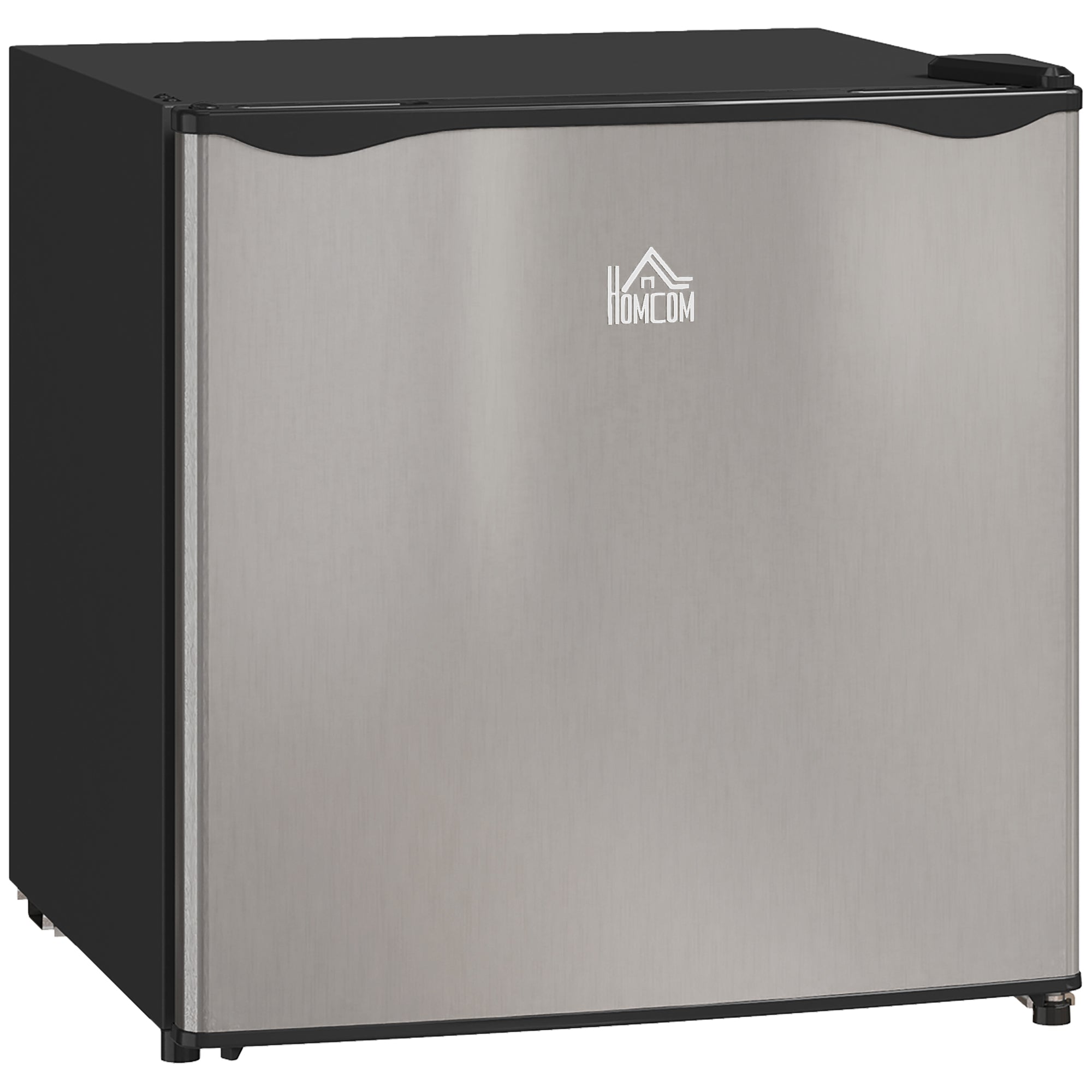 HOMCOM 46L Countertop Mini Fridge with Chiller Box, Silver