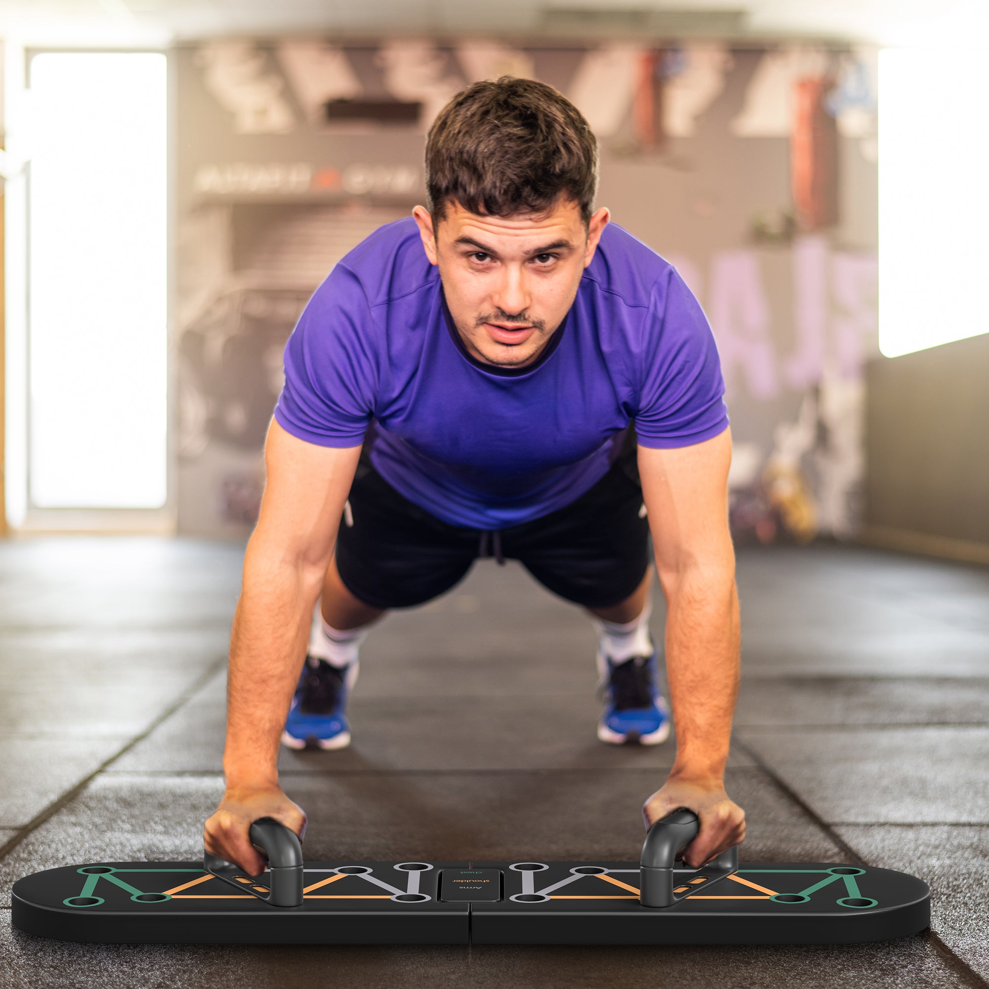 SPORTNOW 11-in-1 Foldable Push Up Board with Handles for Home Gym