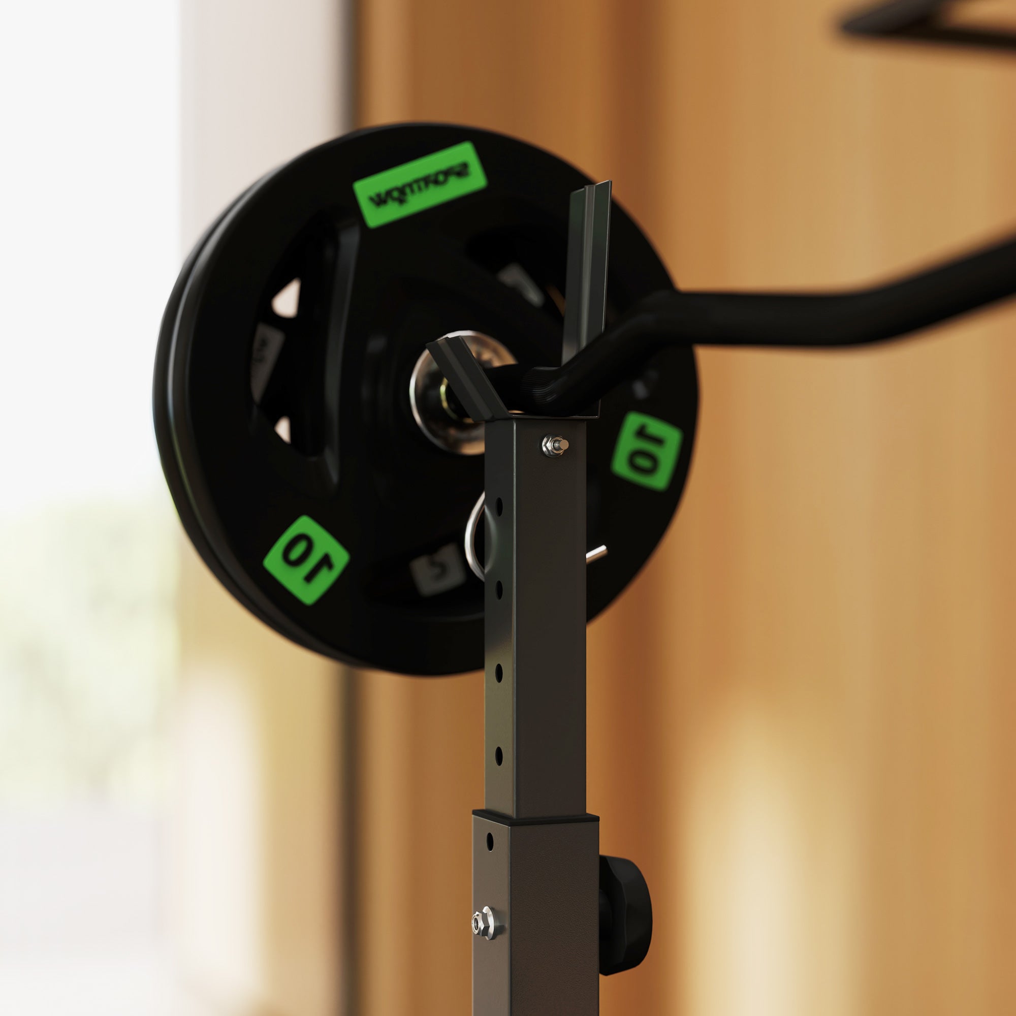 SPORTNOW Adjustable Weight Bench with Bench Press Rack