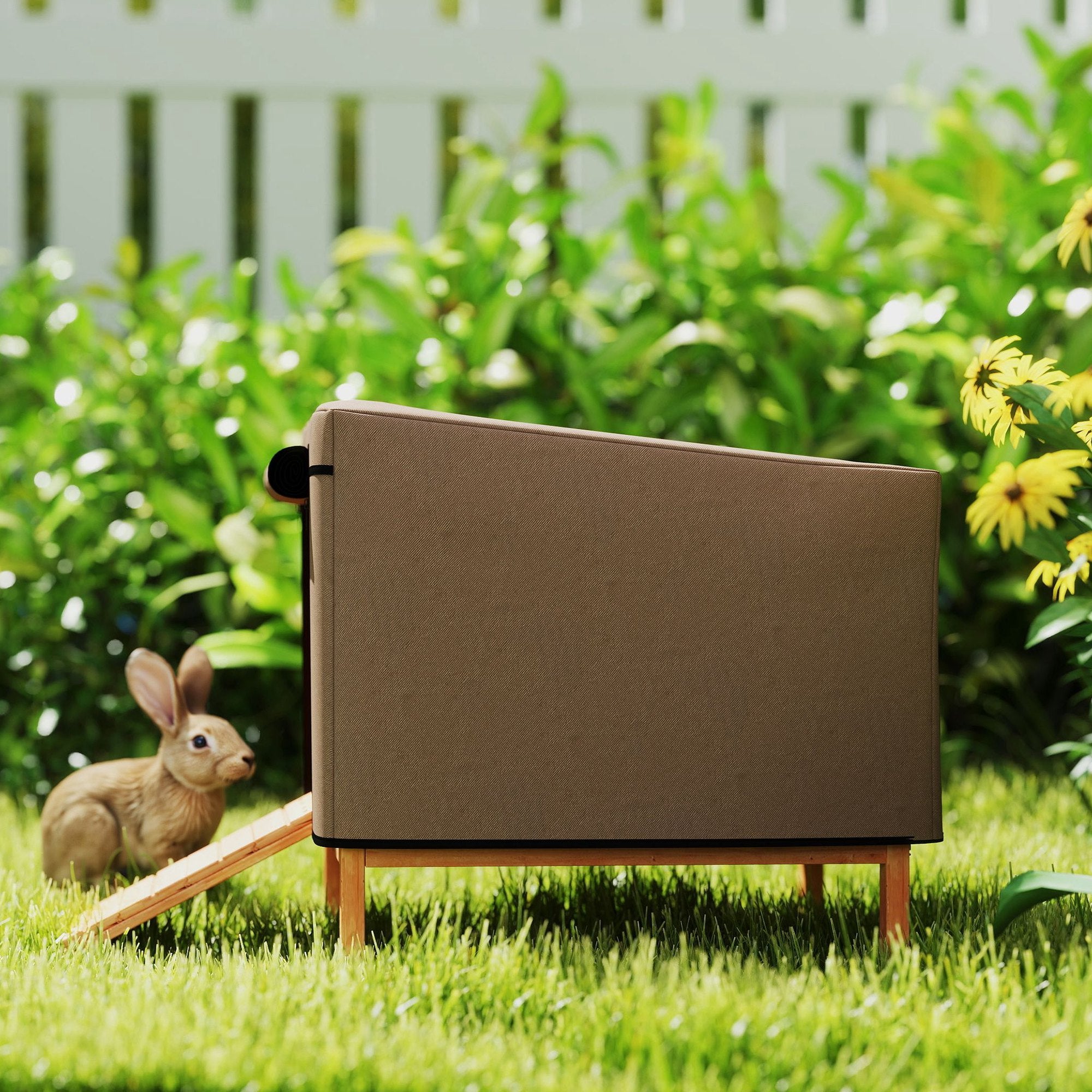 PawHut Waterproof Hutch Cover for X-D2-0047, Brown