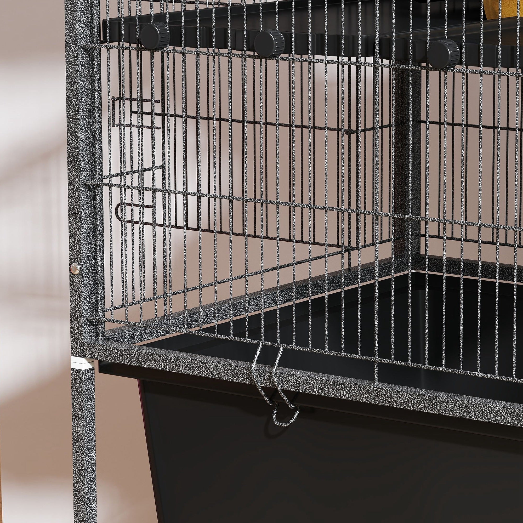PawHut 5-Tier Rolling Small Animal Cage with Cloth-Covered Ramps