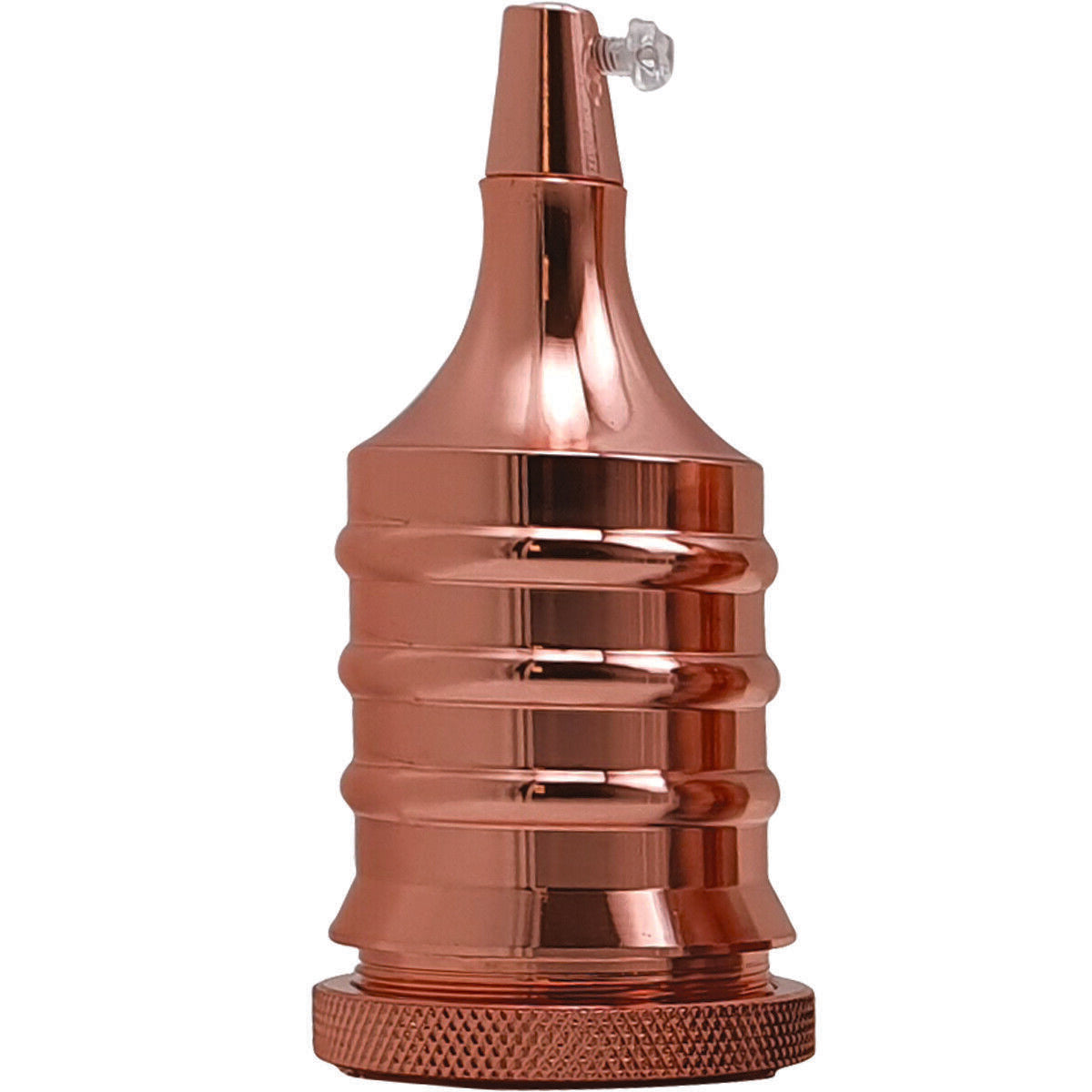 E27 Shiny Copper Vintage Retro Industrial Screw-On Lamp Holder