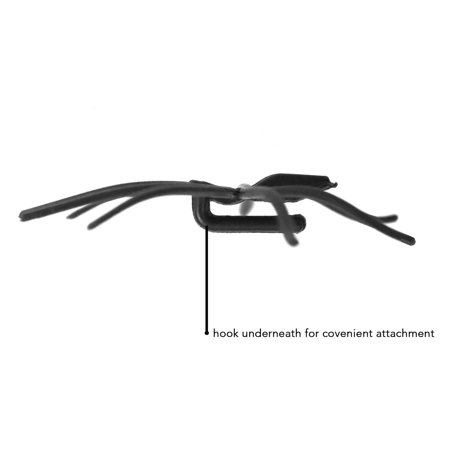 Vinsani Pack of 24 Realistic Black Plastic Spiders for Halloween Decorations