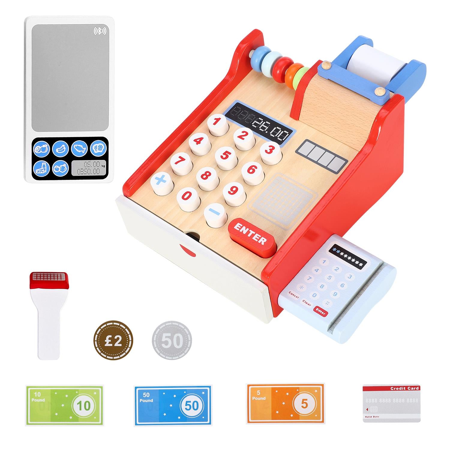 SOKA Kids Cash Register Educational Toy for Imaginative Play