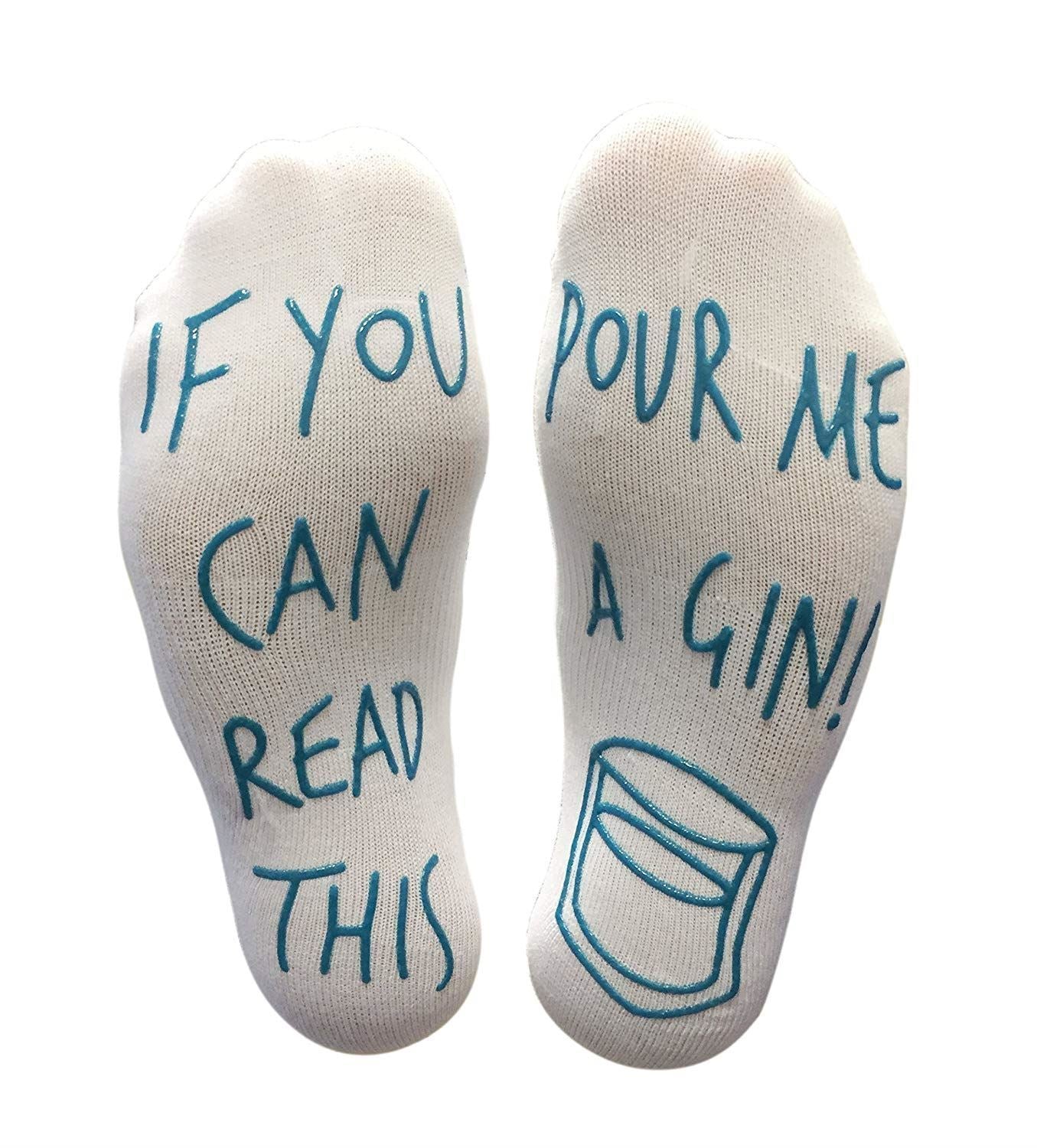 Vinsani Pour Me A Gin Soft Warm Ankle Socks, UK 4-10