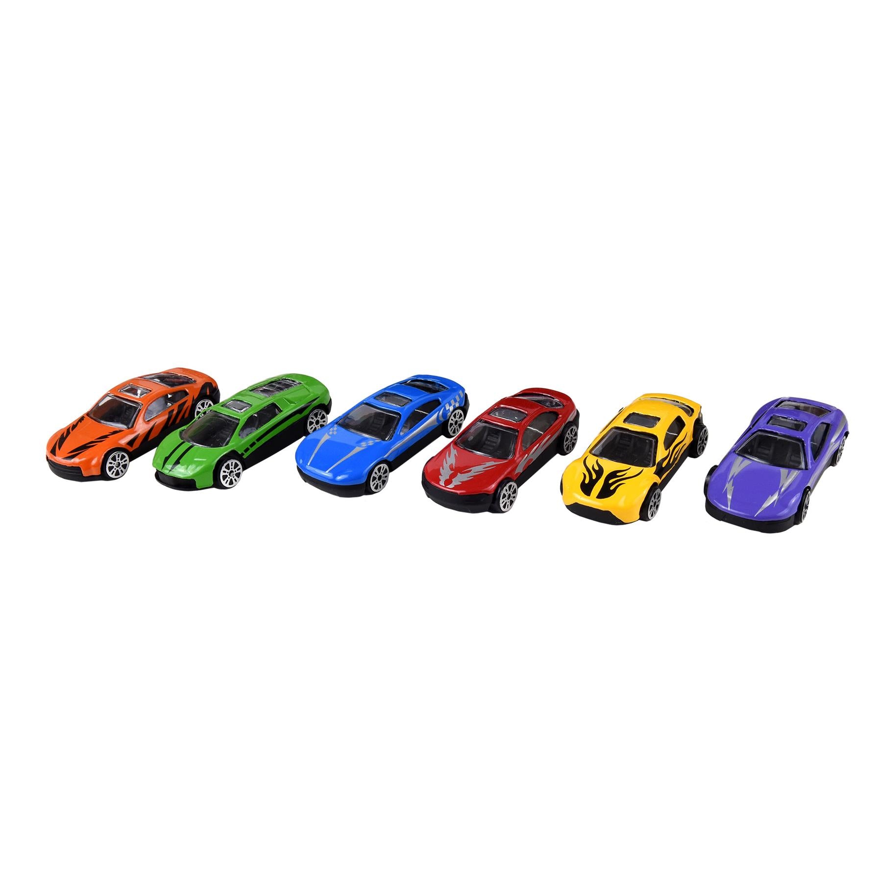 SOKA Transporter Truck Car Carrier Toy Set with 6 Die-Cast Cars