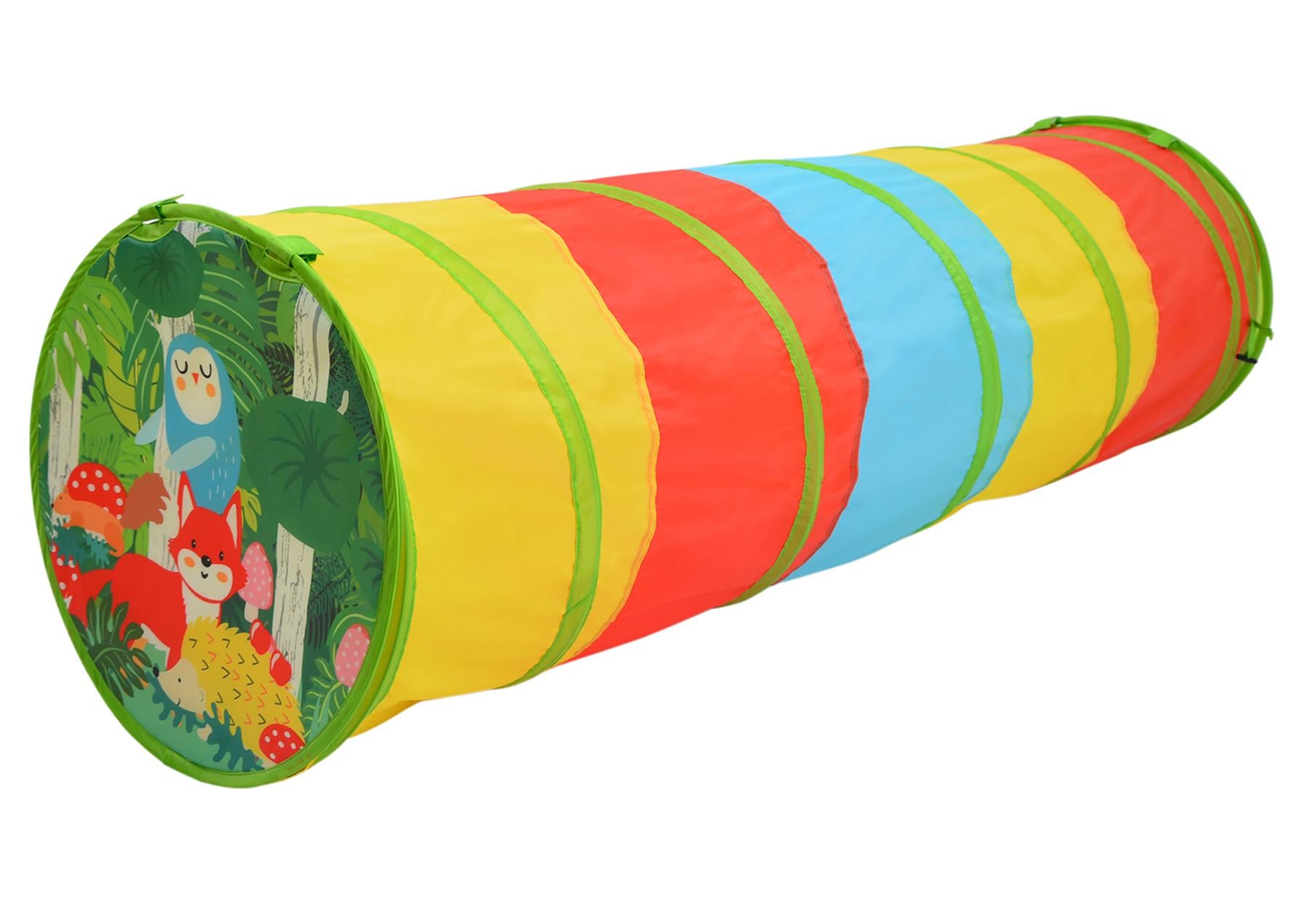 SOKA Play Imagine Learn Multicoloured Pop Up Jungle Play Tunnel for Kids, Indoor or Outdoor, Foldable with Carry Bag