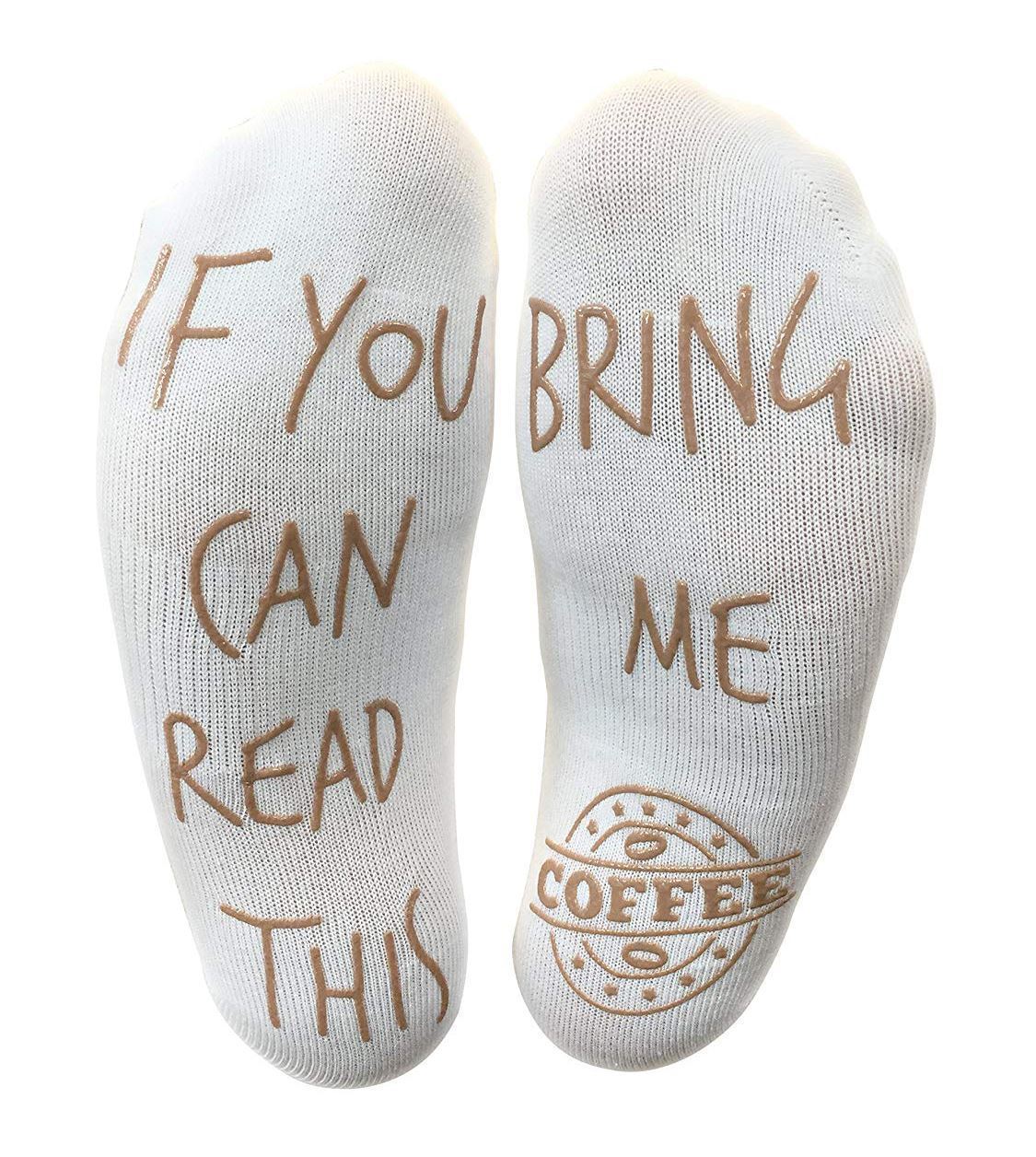 Vinsani Bring Me Coffee Ankle Socks, Unisex, UK 4-10, Machine Washable