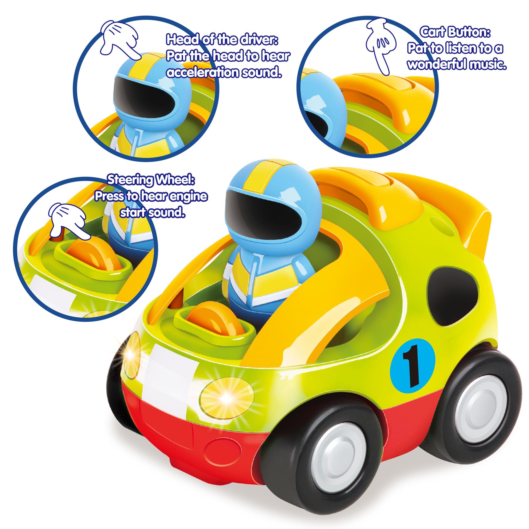 SOKA My First Remote Control Car with Lights & Music, Green