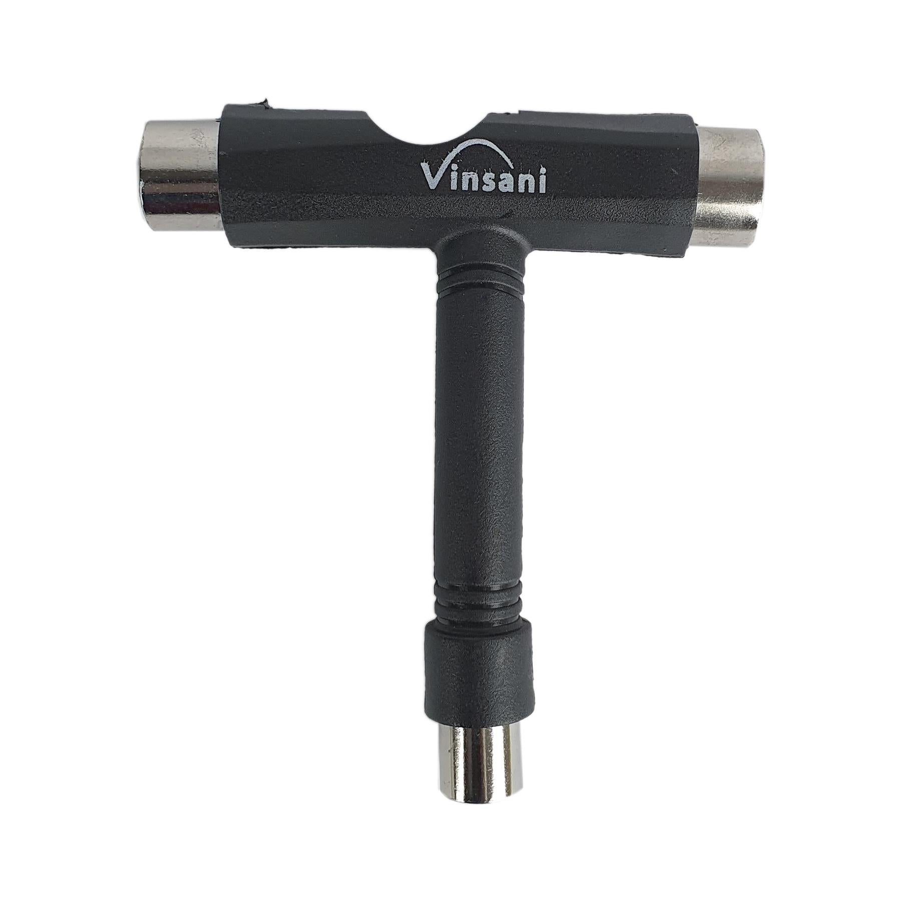 Vinsani Skateboard Multi Tool T-Shape Tool with Socket Wrenches, Allen Key and Phillips Screwdriver, for Skateboards and Longboards
