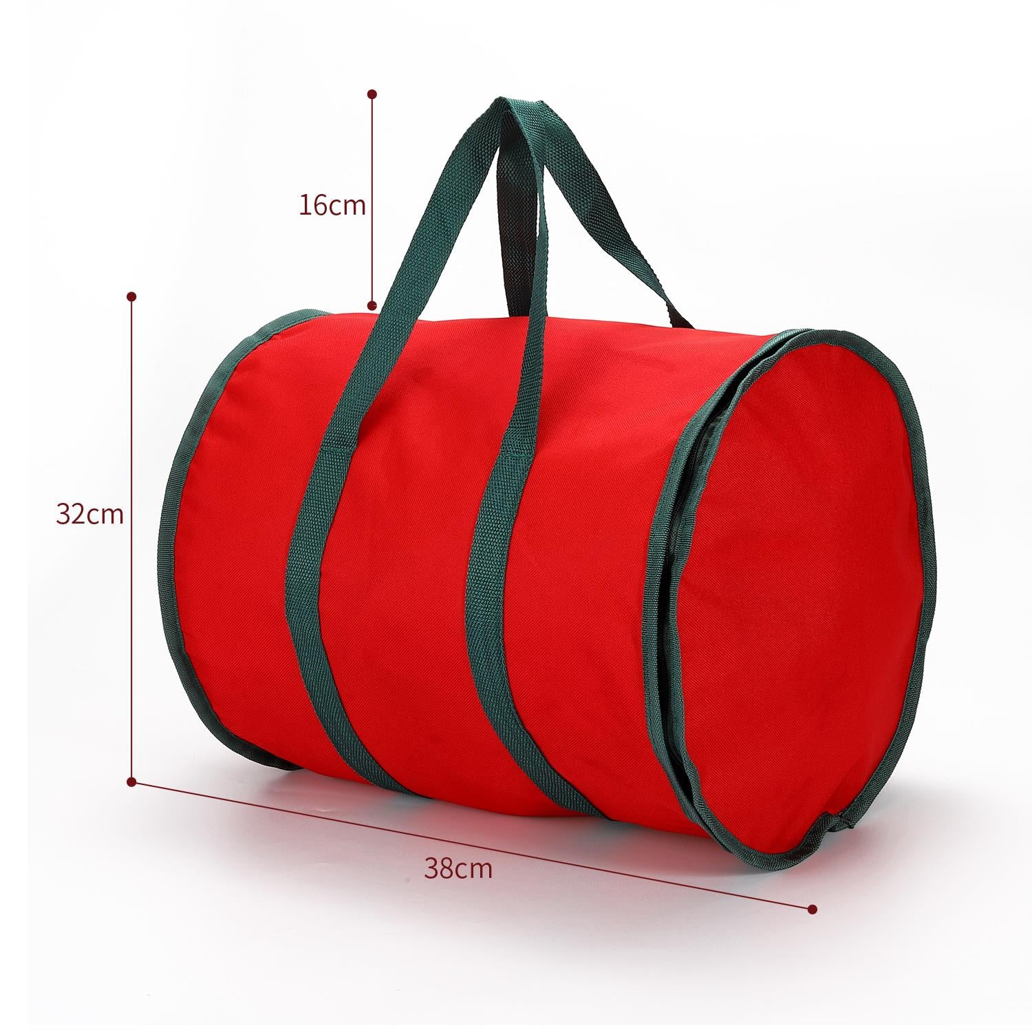 Vinsani Christmas Lights Storage Bag, Waterproof Dustproof Red Oxford Fabric, 38 x 32 x 32 cm