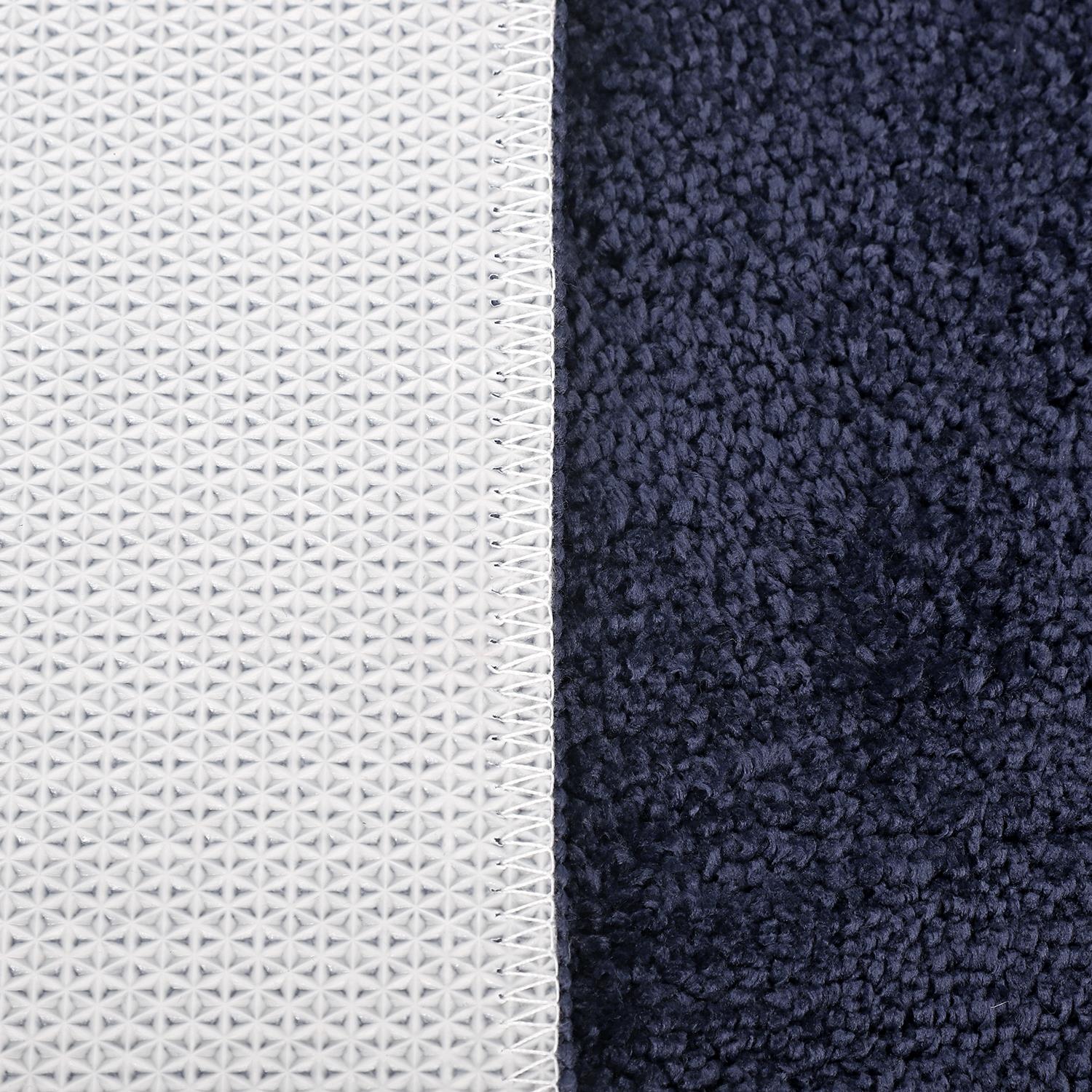 Vinsani Ultra Soft Microfiber Bath Mat, Navy, 50 x 80 cm