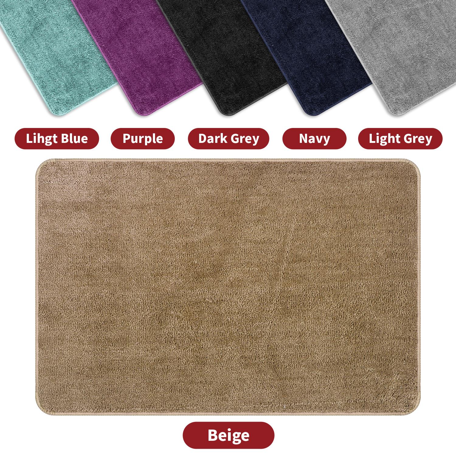 Vinsani Ultra Soft Microfiber Bath Mat 60 x 90 cm Beige 1010167