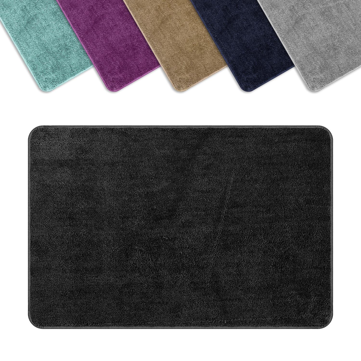 Vinsani Ultra Soft Microfiber Bath Mat 50 x 80cm, Dark Grey