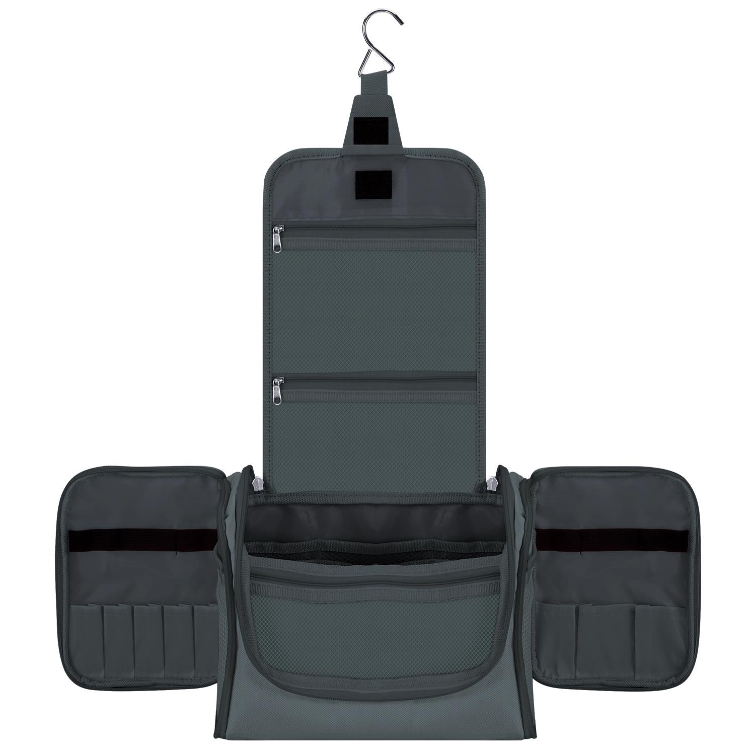 Vinsani Toiletry Bag with Hook, Multiple Compartments and Mesh Pockets