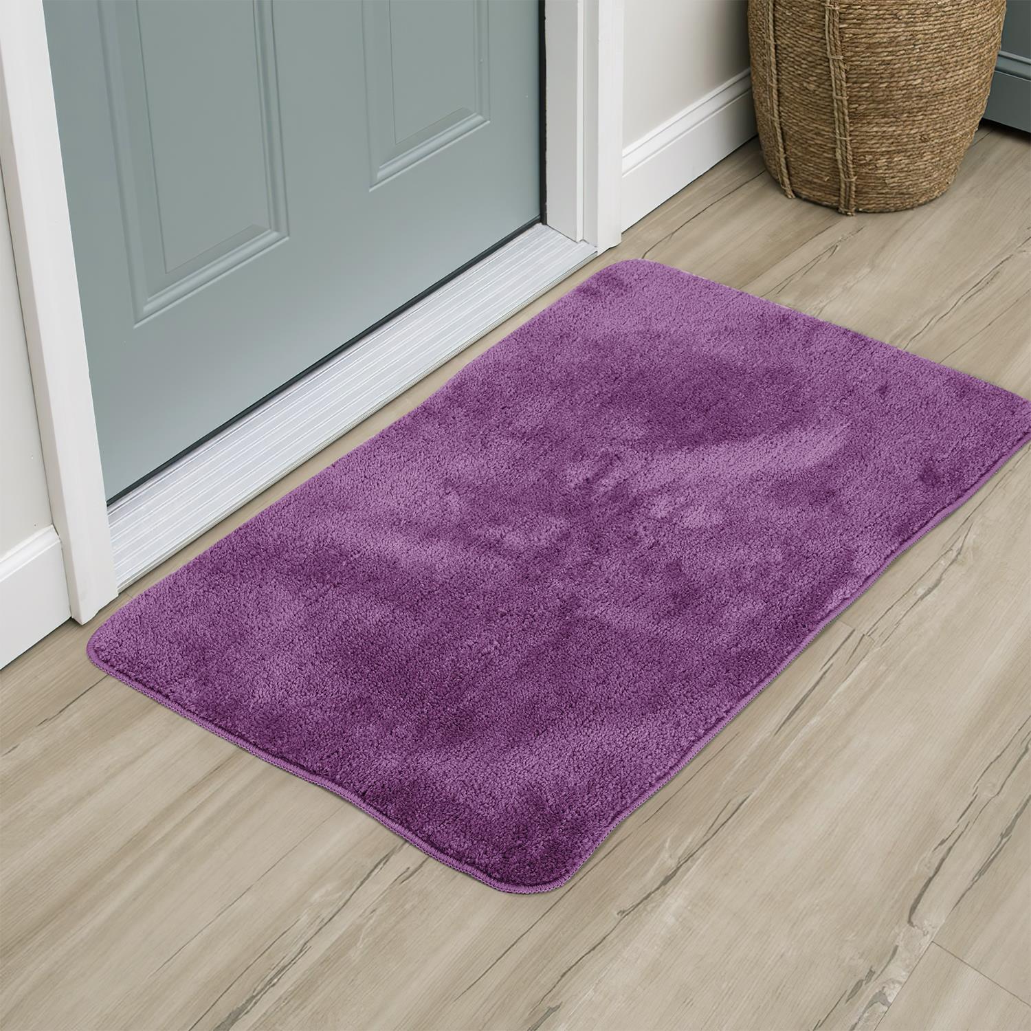 Vinsani Bath Mat 60 x 90 cm Purple