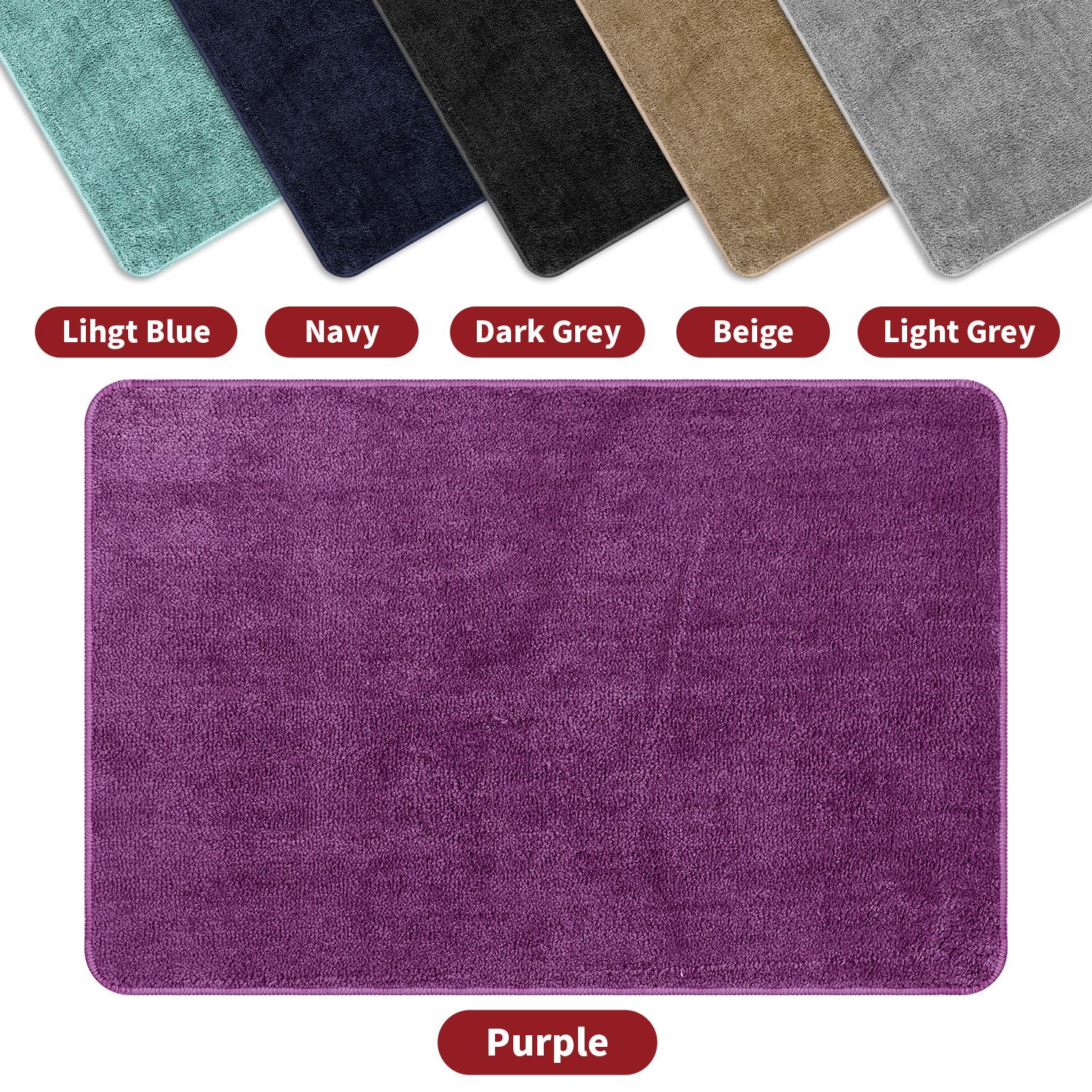 Vinsani Bath Mat 60 x 90 cm Purple