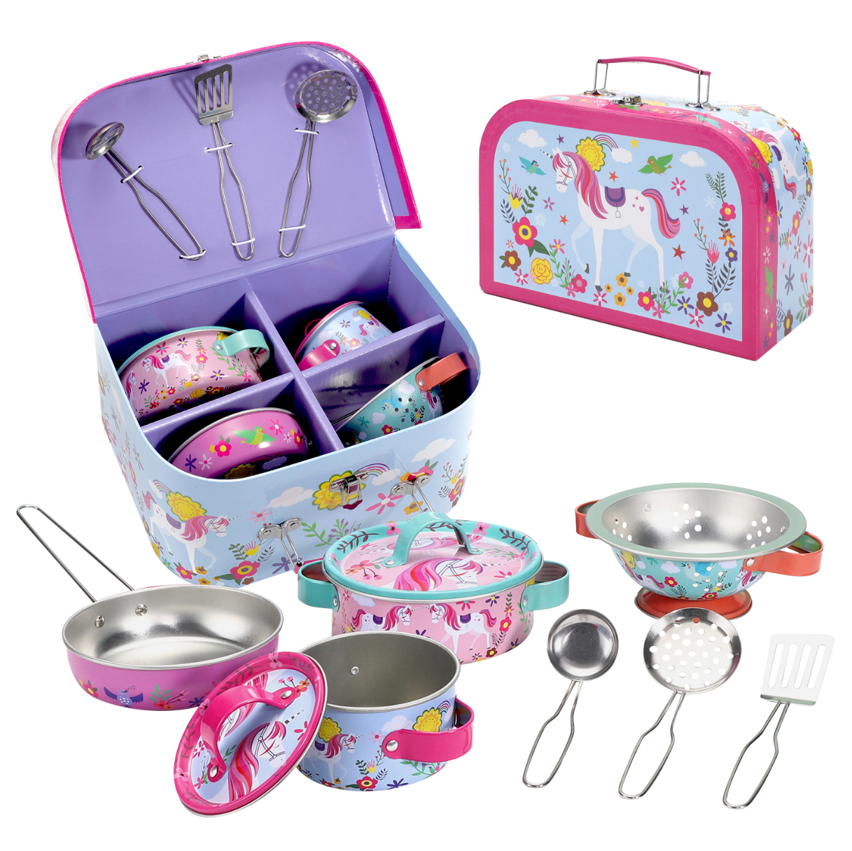 SOKA Play Imagine Learn Unicorn Kitchenware Set for Kids Toy Playset