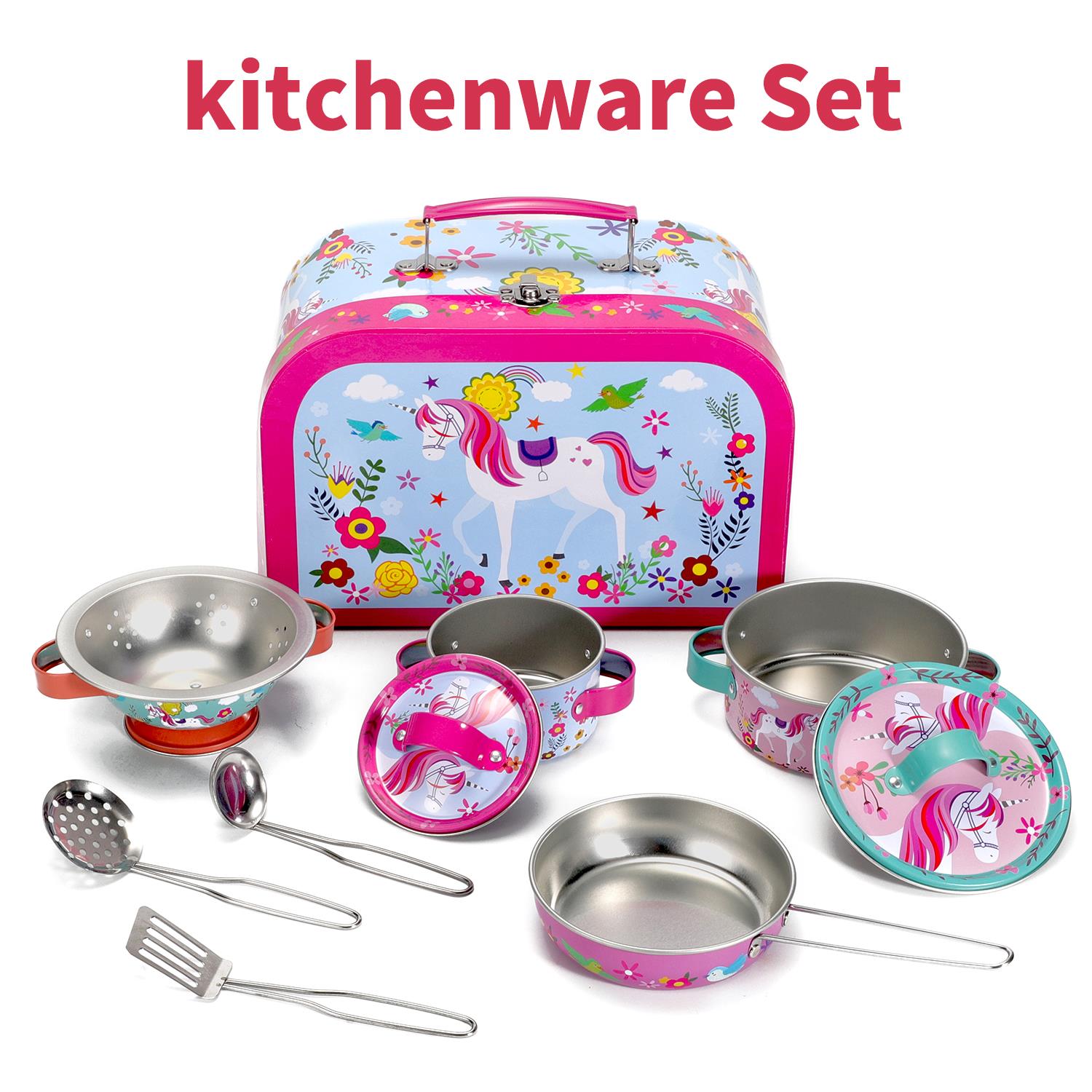 SOKA Play Imagine Learn Unicorn Kitchenware Set for Kids Toy Playset