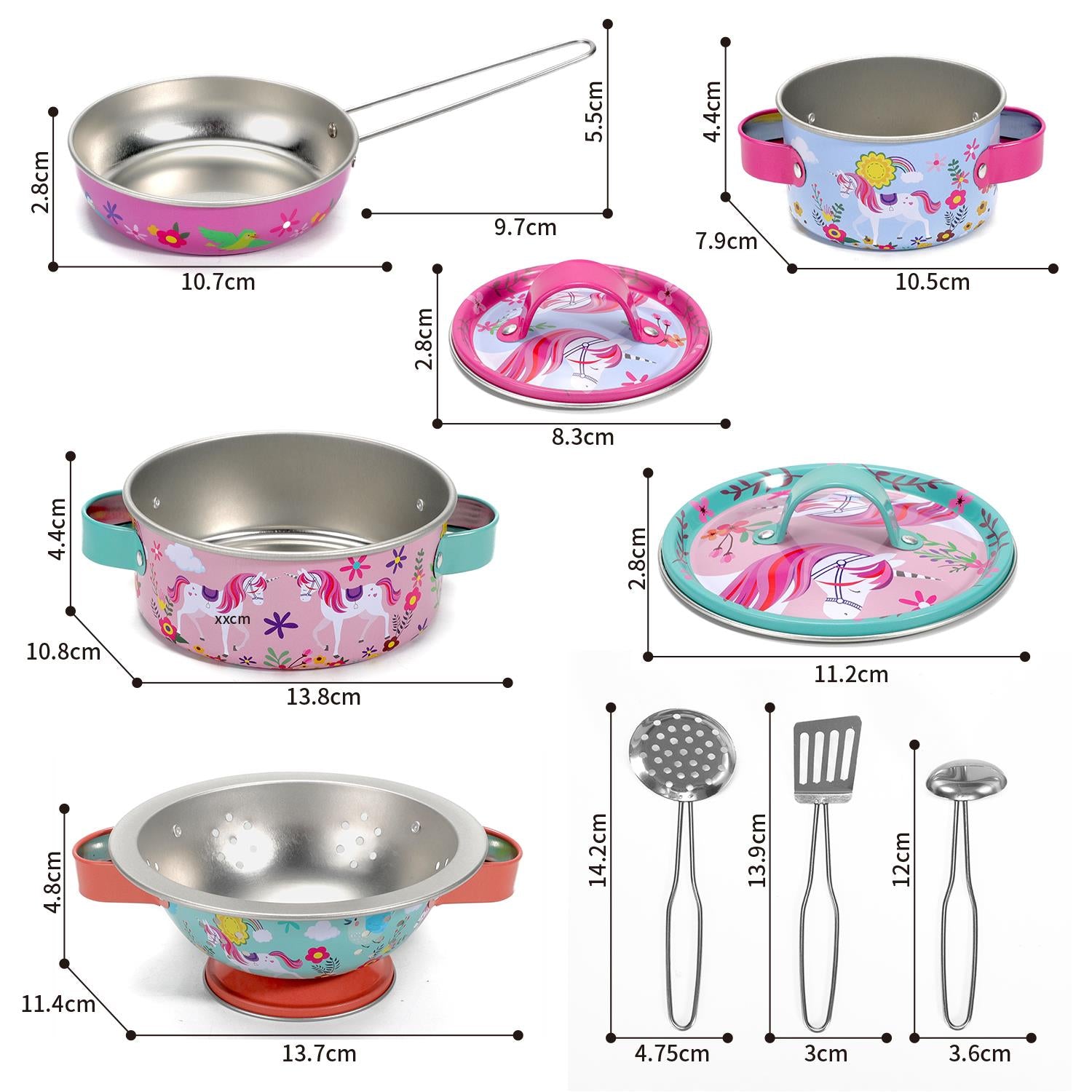 SOKA Play Imagine Learn Unicorn Kitchenware Set for Kids Toy Playset