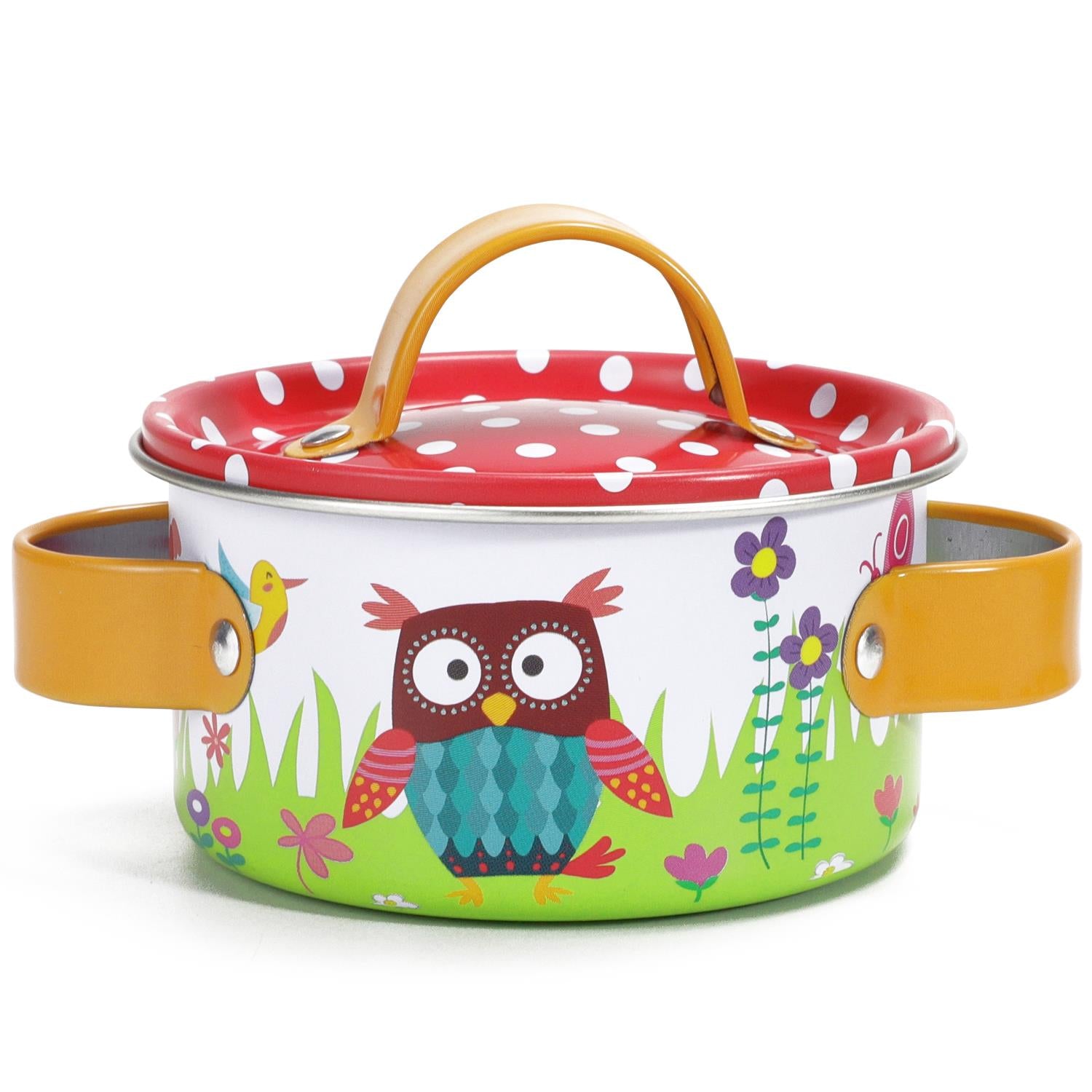 SOKA 10 Piece Kids Kitchenware Set with Animals Illustrations and Carry Case