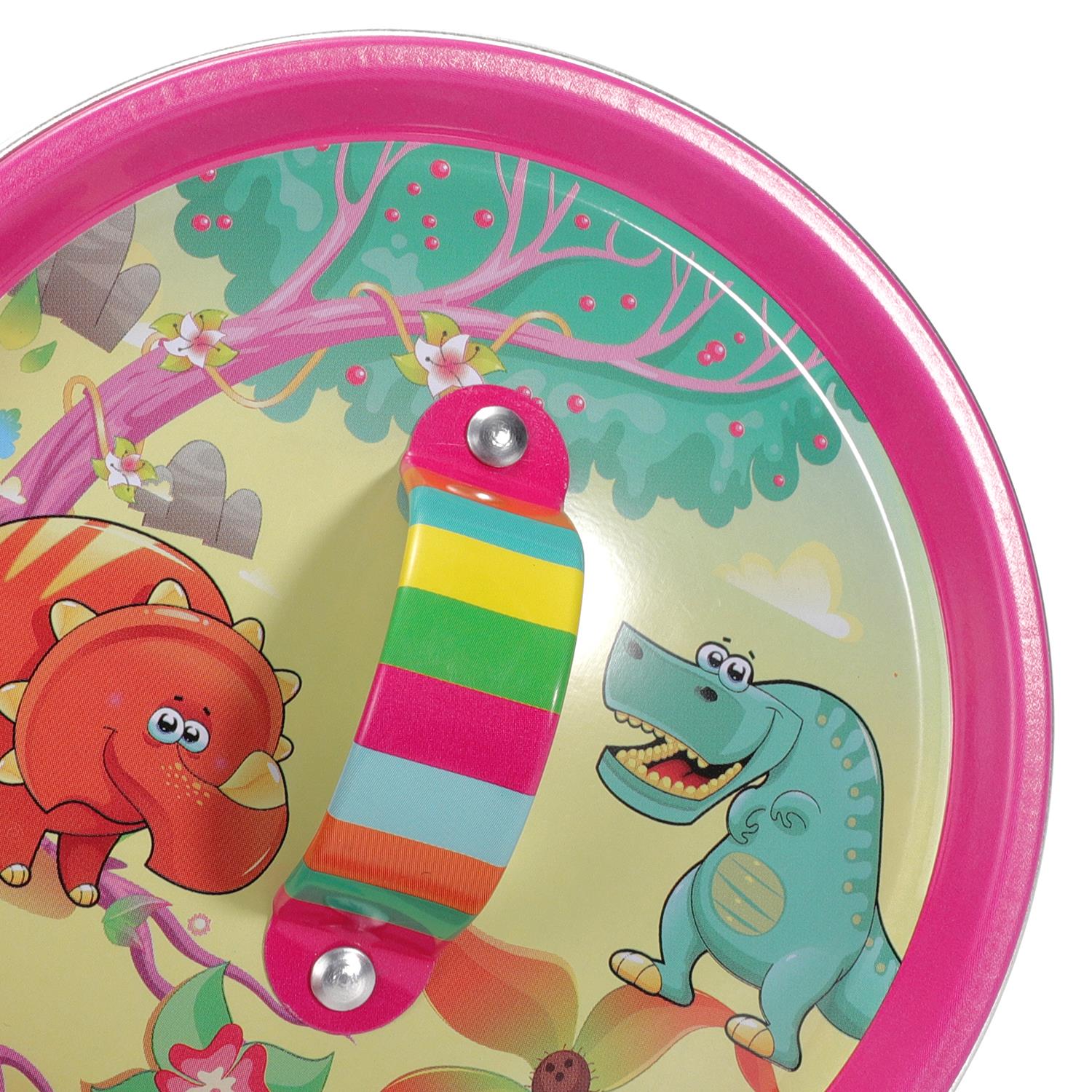 SOKA 10-Piece Dinosaur Kids Kitchenware Play Set with Carry Case