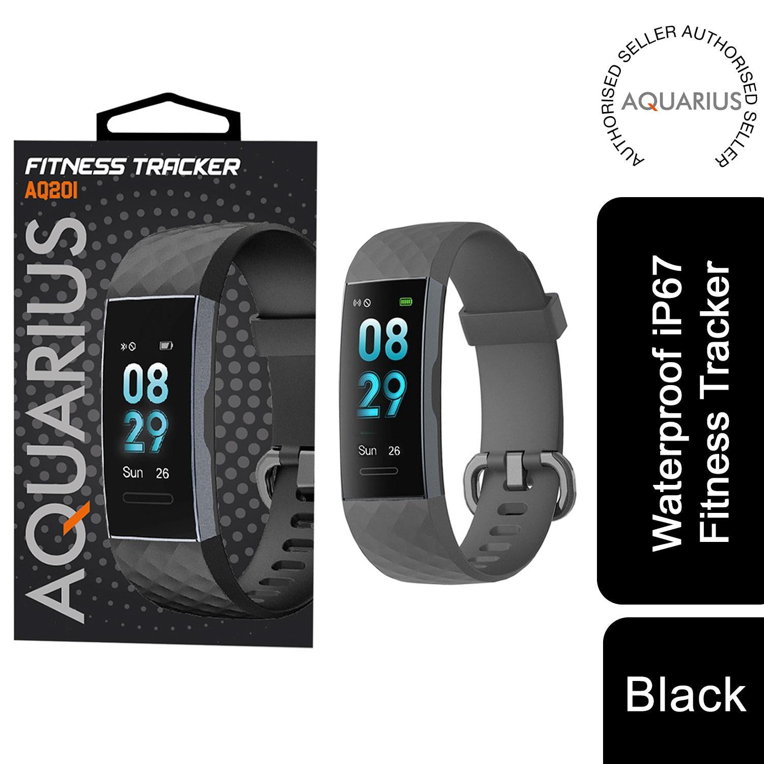 Aquarius Waterproof Bluetooth Fitness Tracker with Heart Rate Monitor and Step Counter
