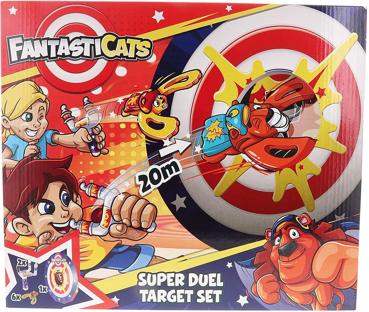 FantasicCats Super Duel Target Set with 2 Slingers and 6 Cats